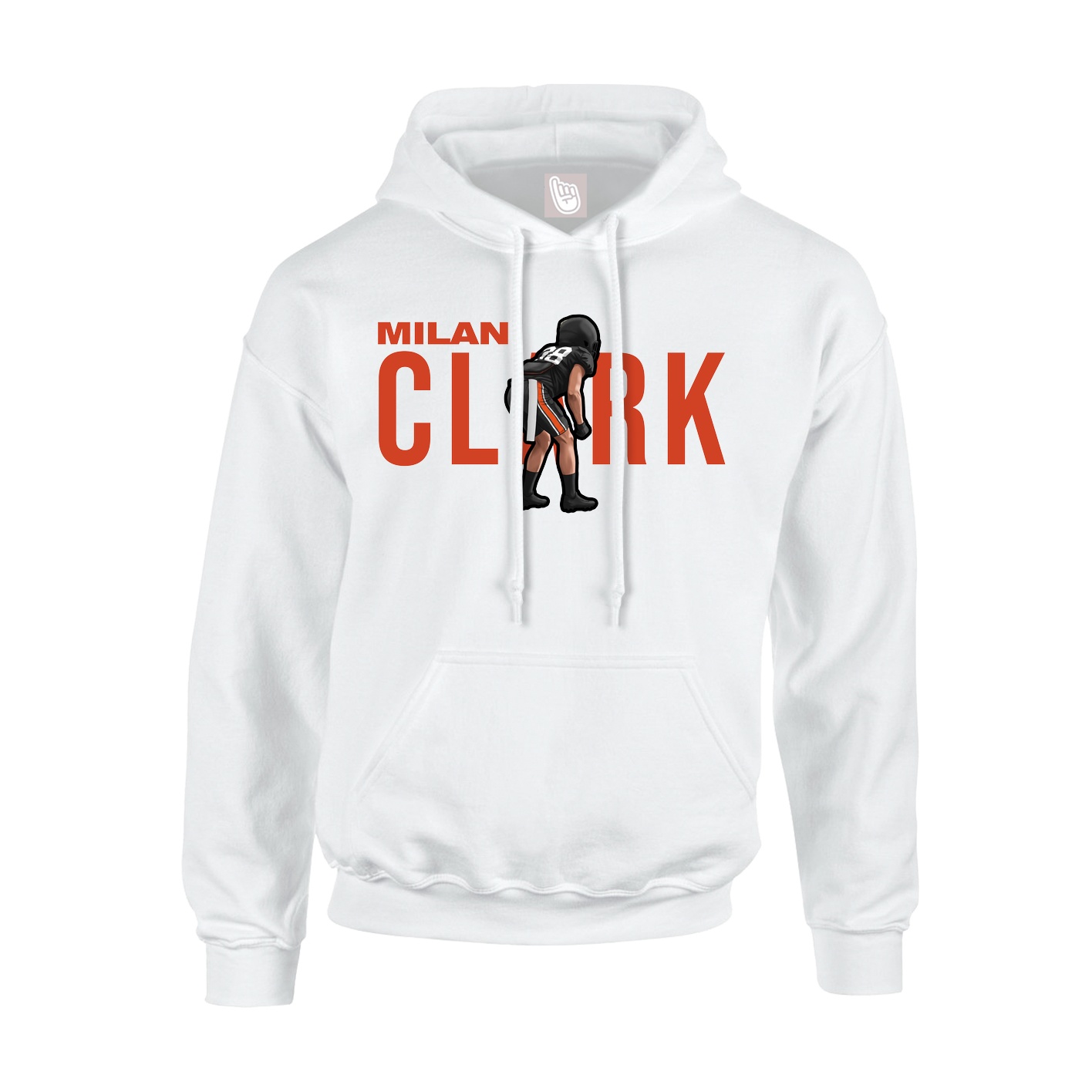 Hoodie — Player Name in White