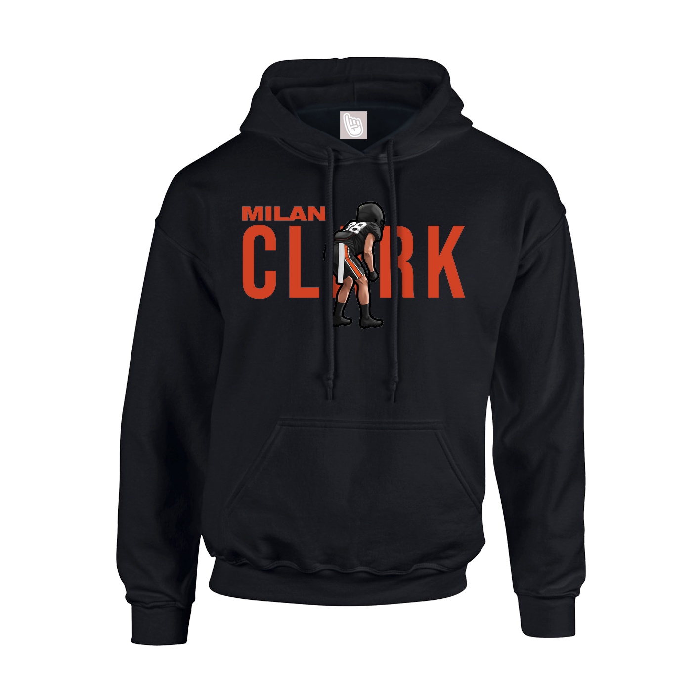 Youth Hoodie — Player Name in Black