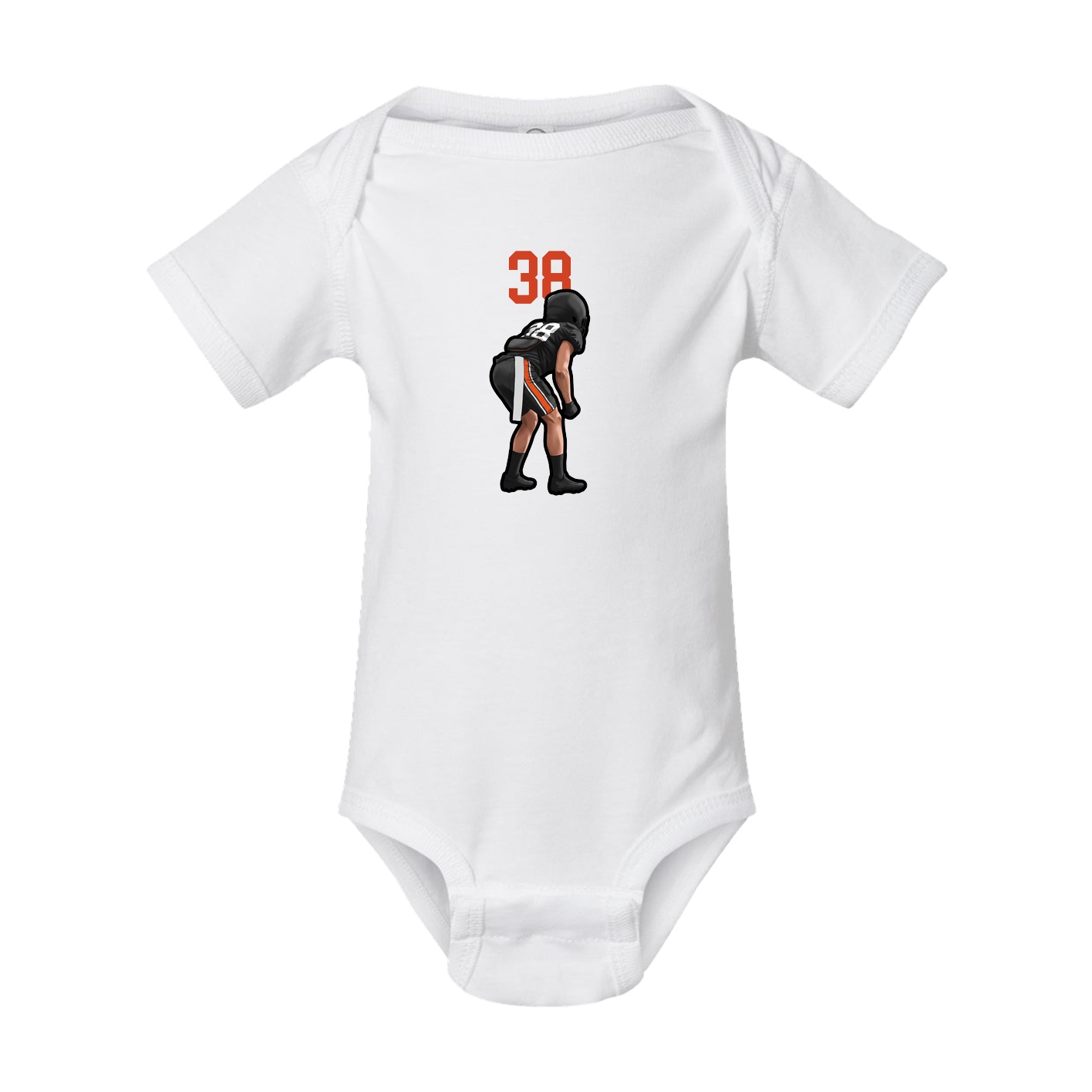 Baby Onesie — Number Top in White
