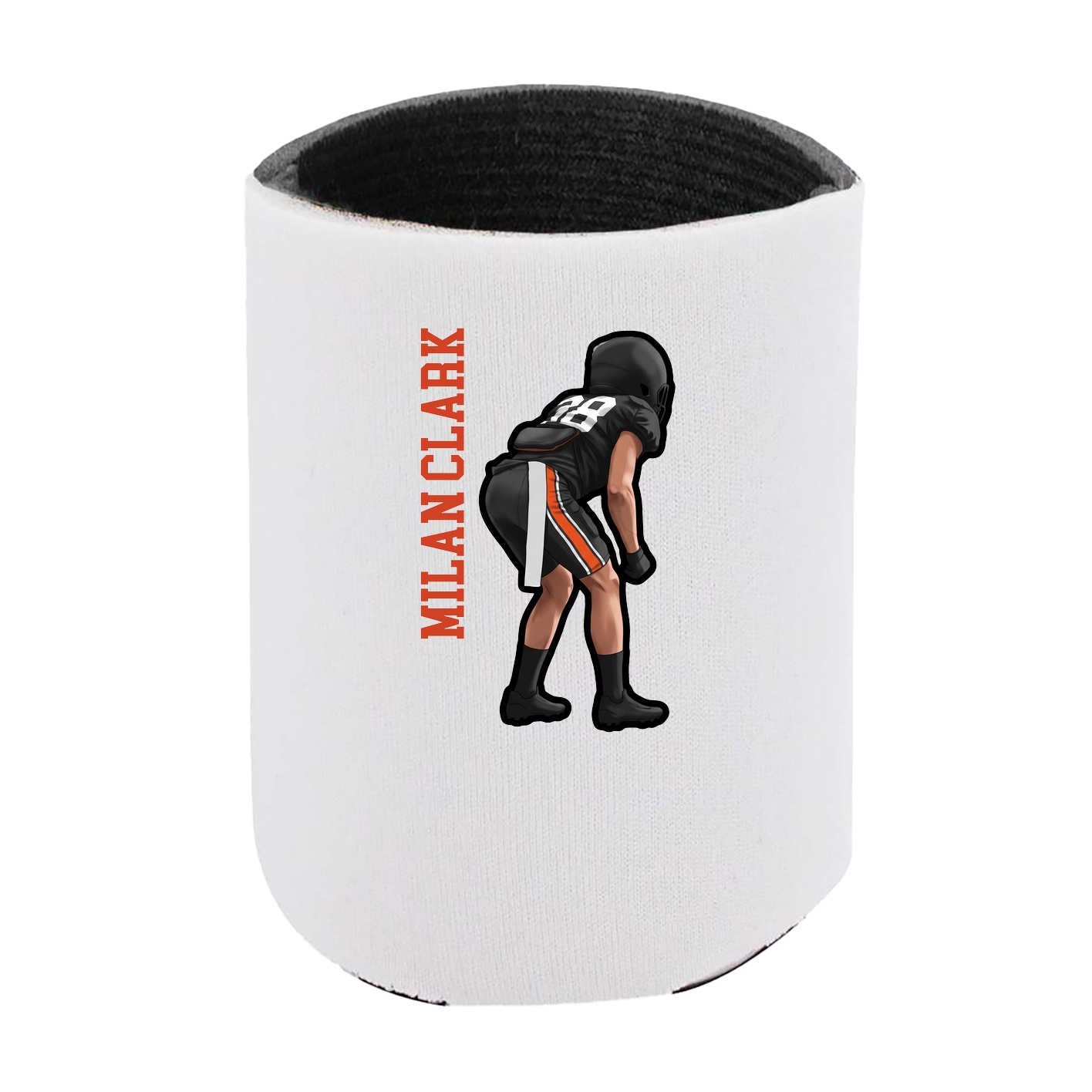 Can Holder — Name Vertical in White