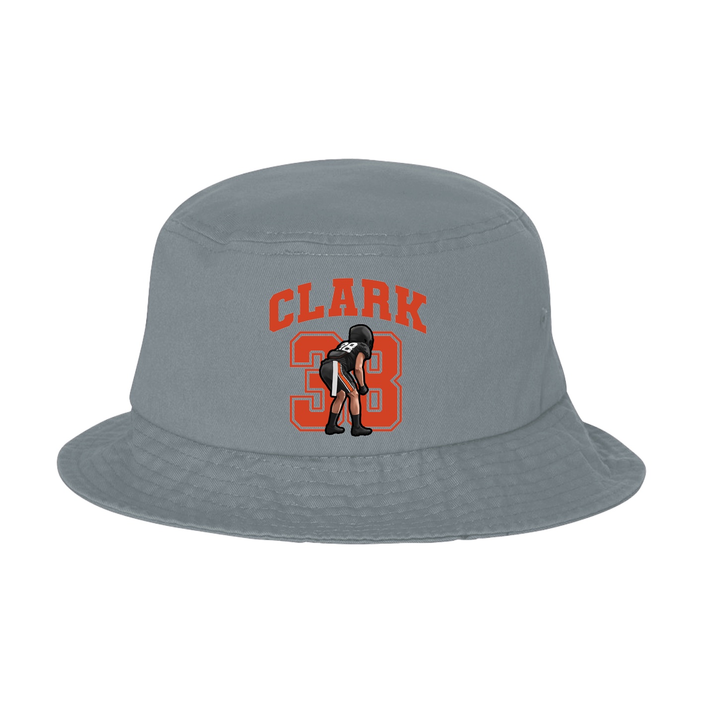 Bucket Cap — Number in Grey