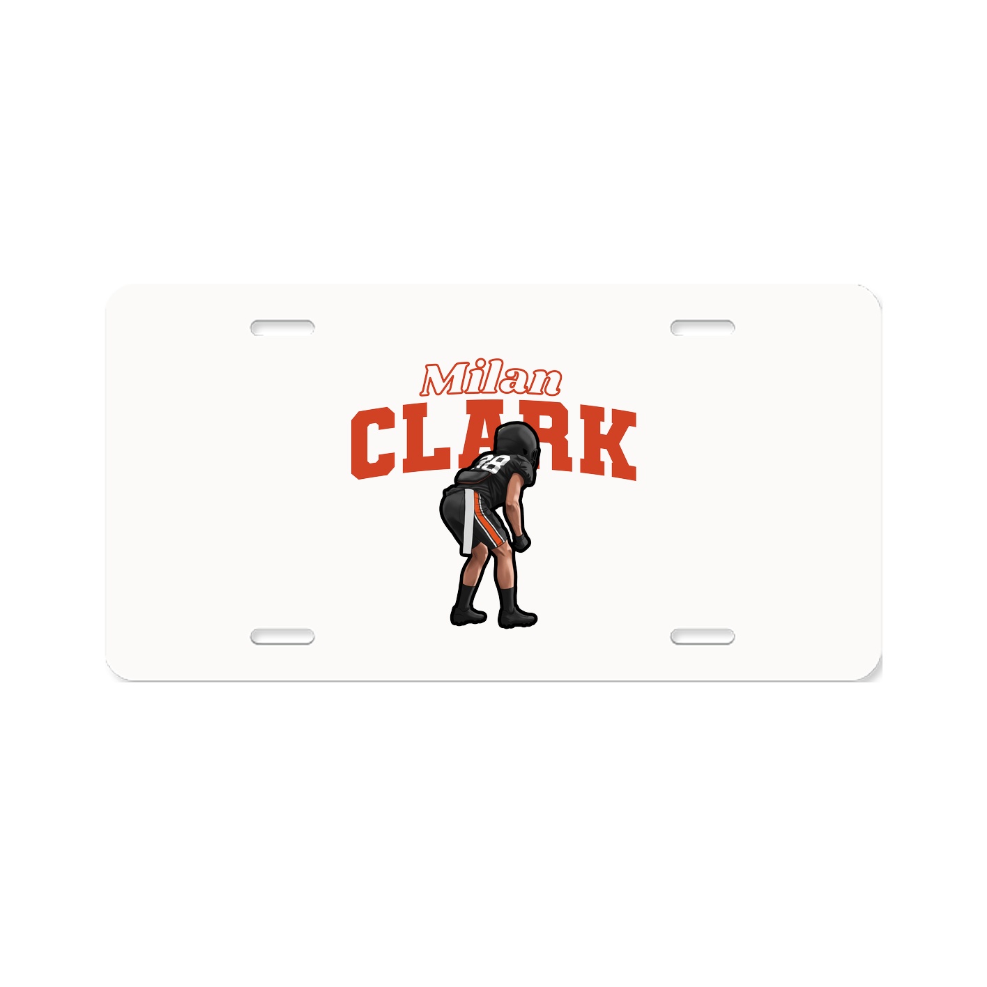 License Plate — Name Arch in Classic