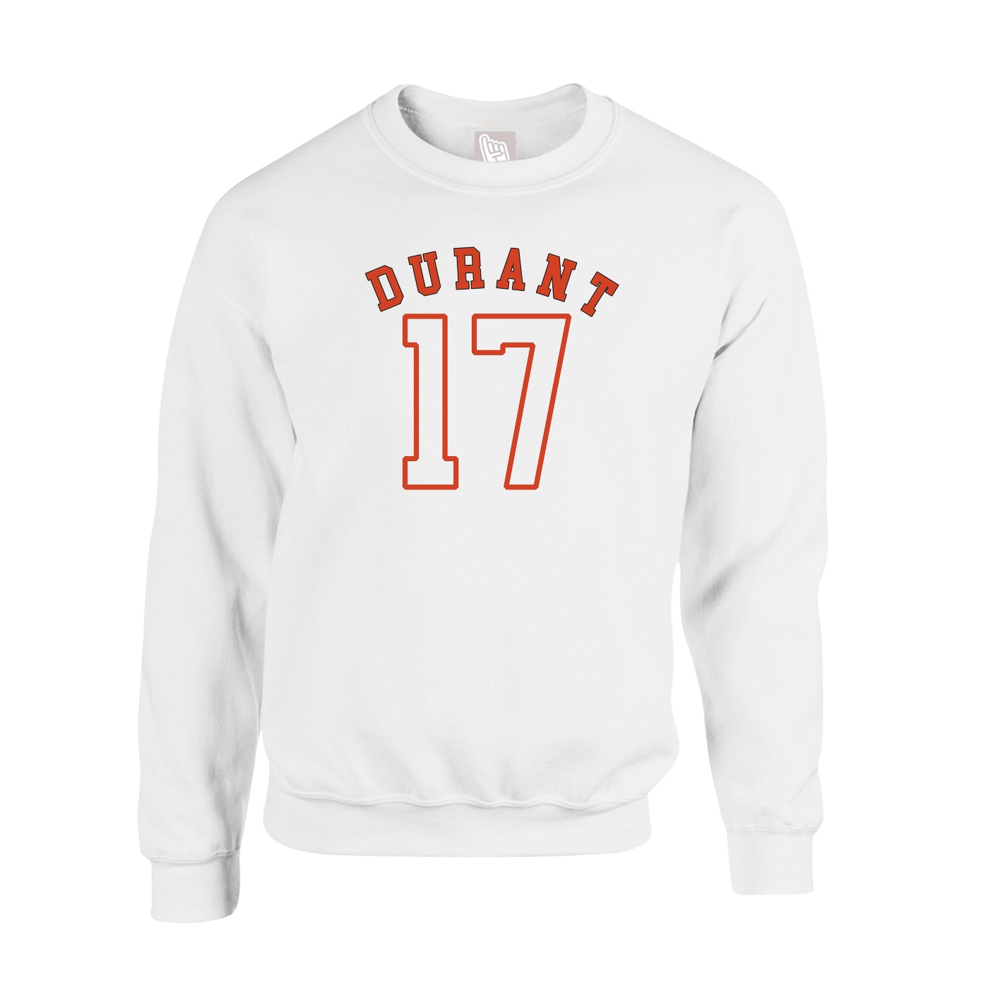 Fleece Crew — Shirsey Arch in White