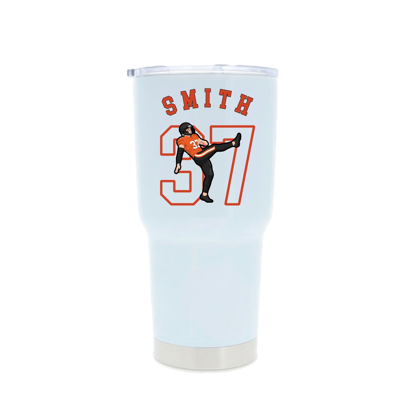 30oz Stainless Steel Tumbler — Shirsey Arch in White