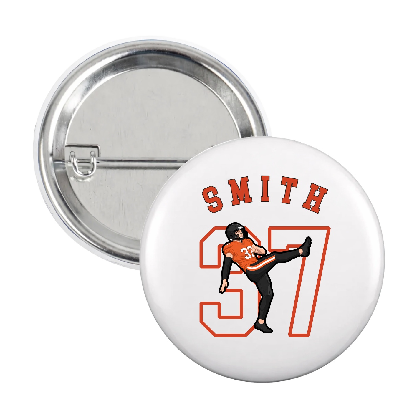 Game Day Button — Shirsey Arch in White