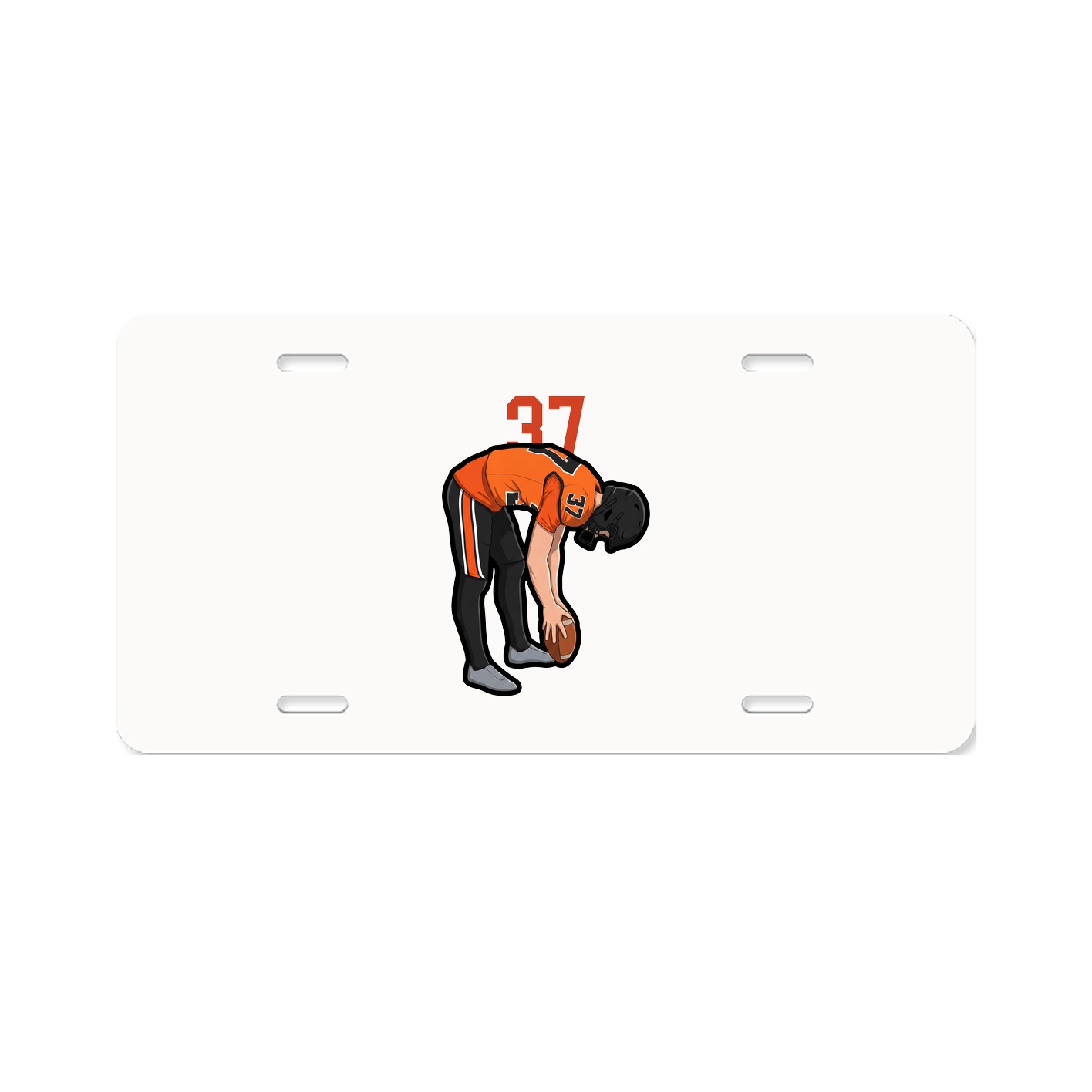 License Plate — Number Top in Classic