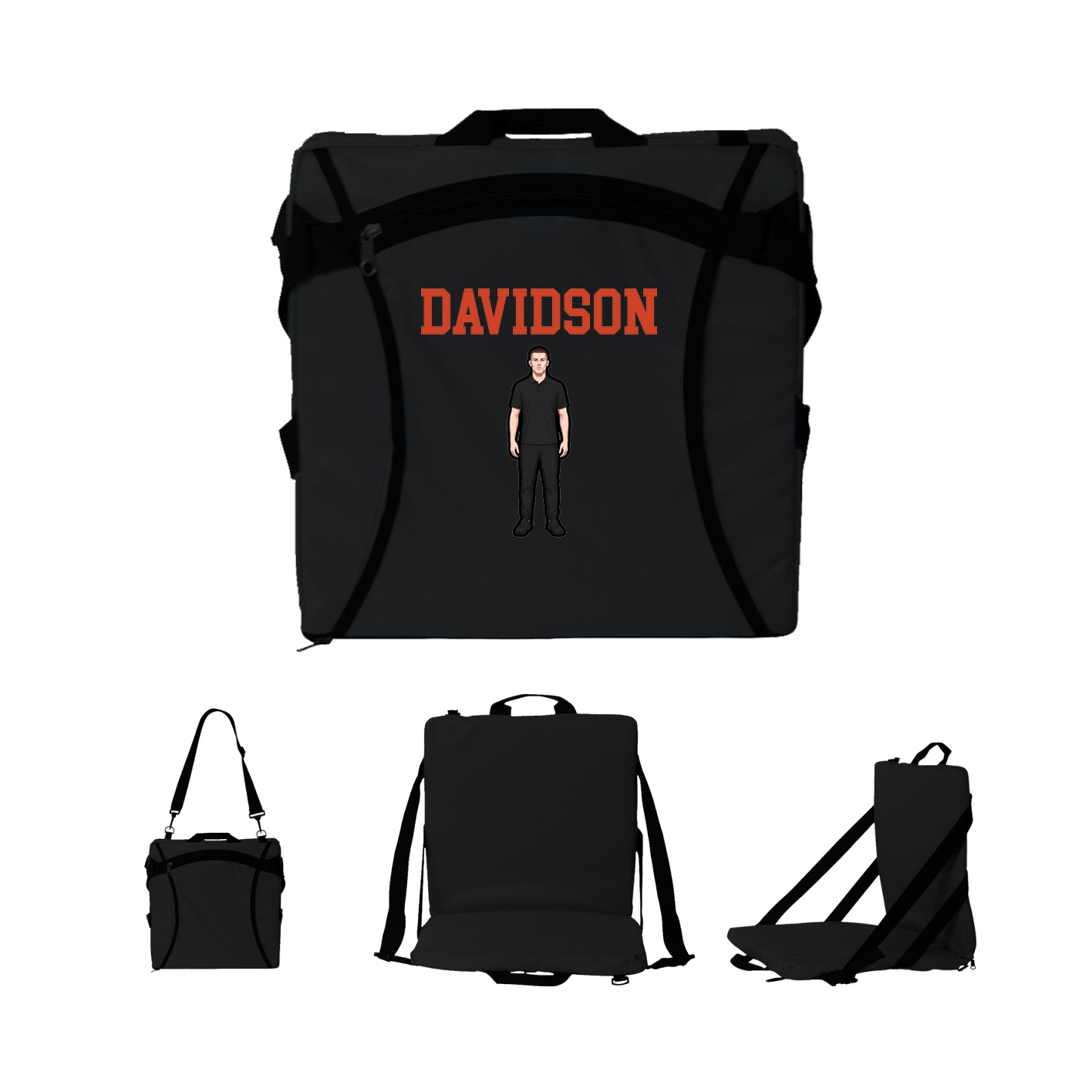 Folding Stadium Seat — Shirsey in Black