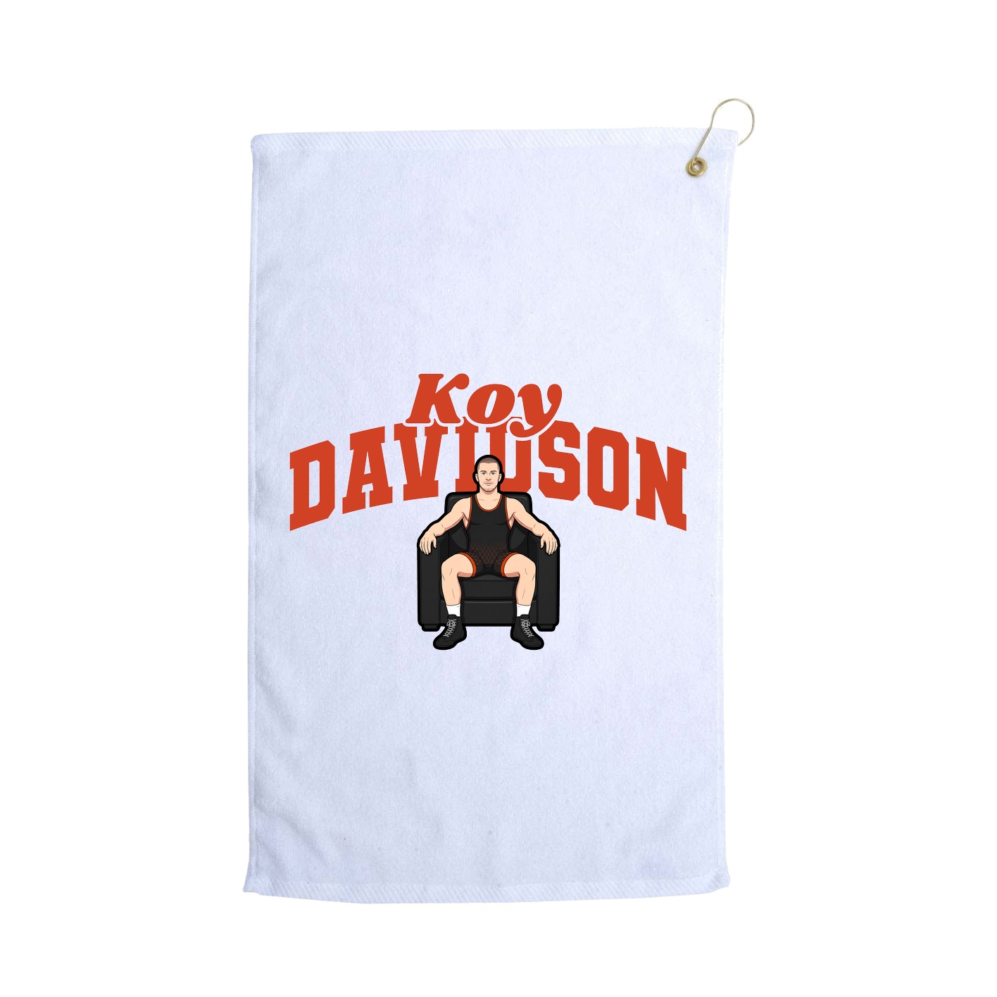 Golf Towel — Signature Arch in White