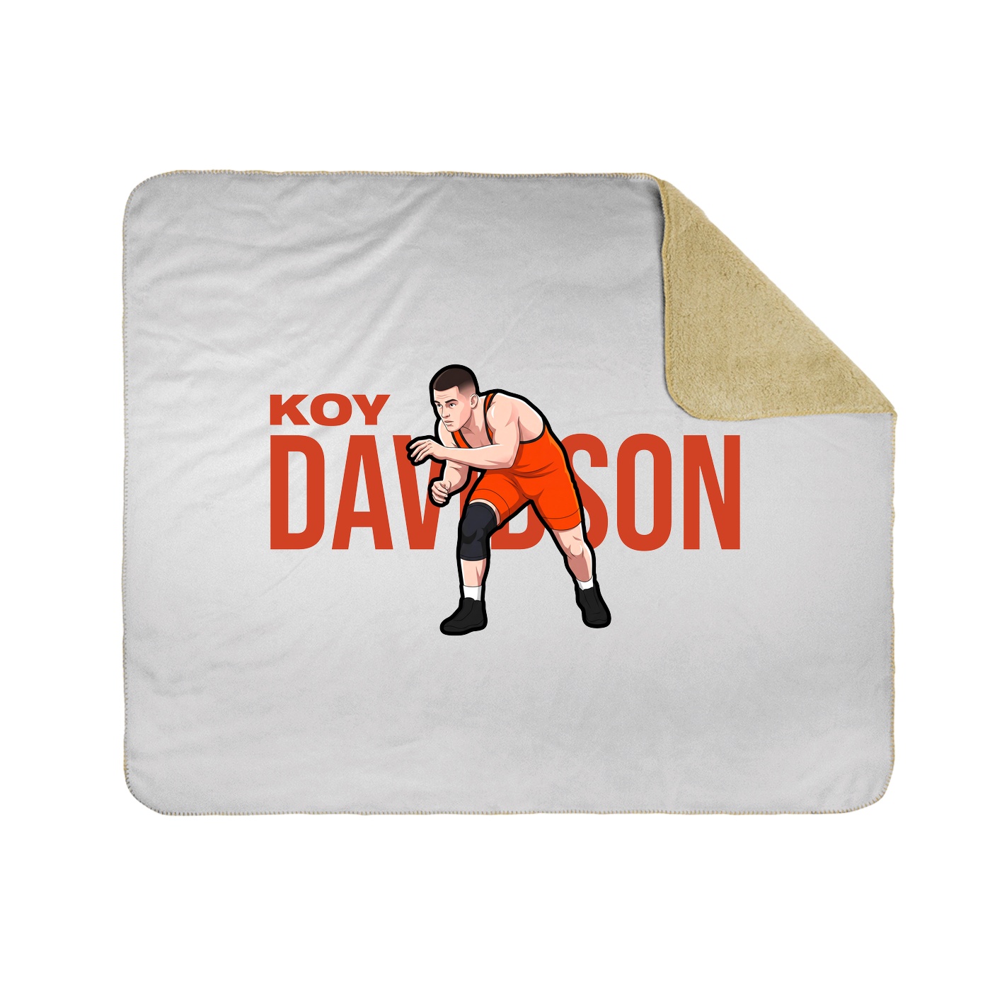 Throw Blanket — Player Name in White