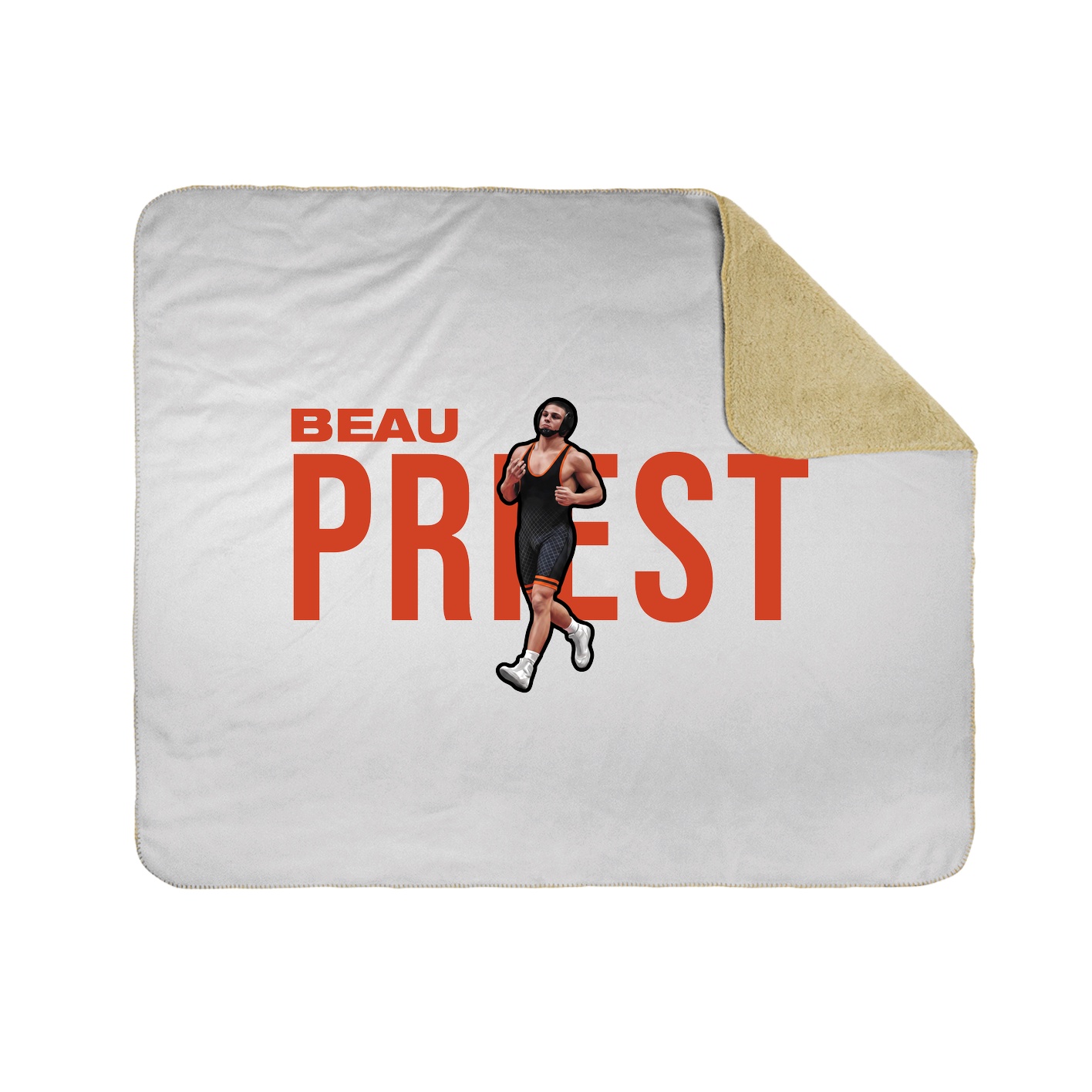 Throw Blanket — Player Name in White