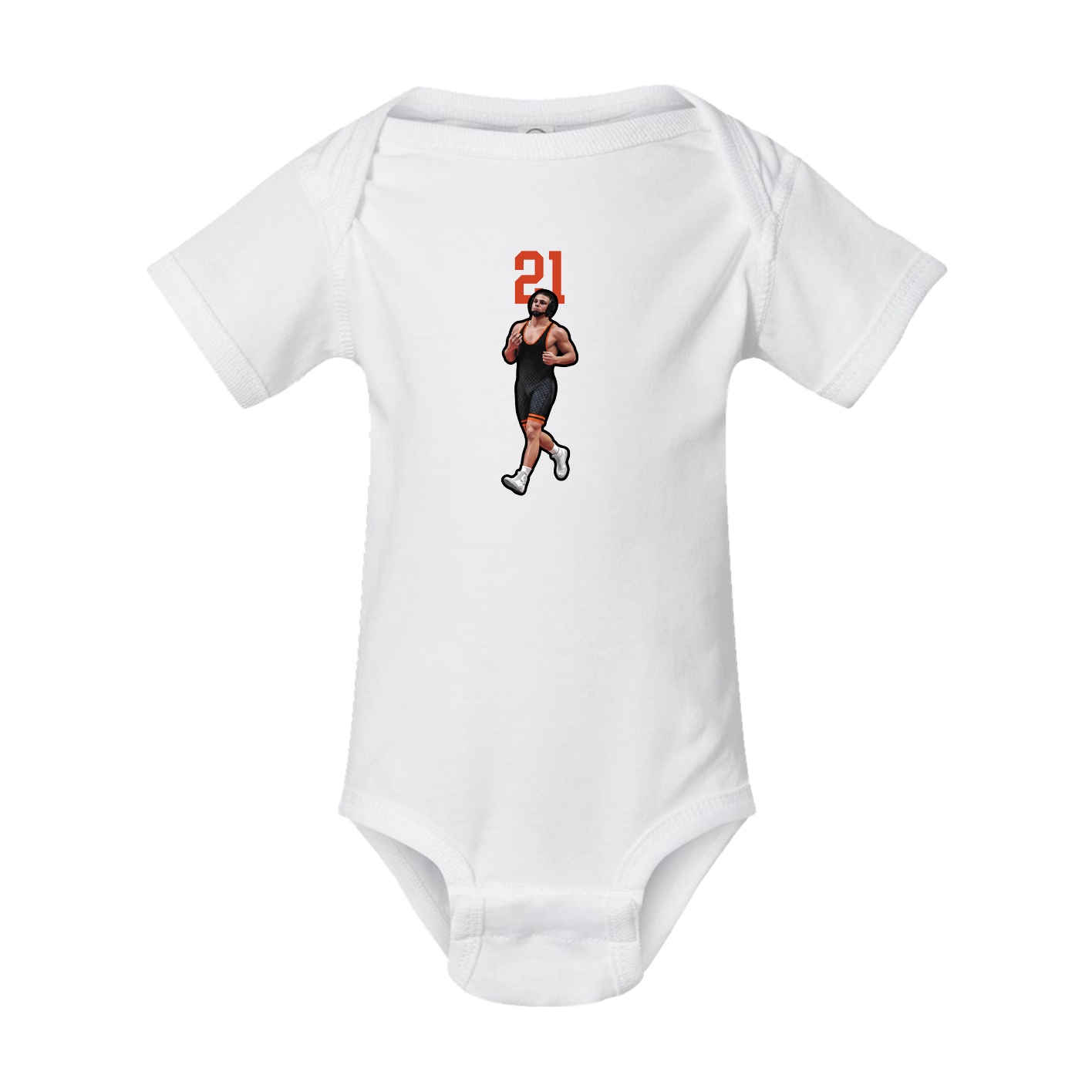 Baby Onesie — Number Top in White