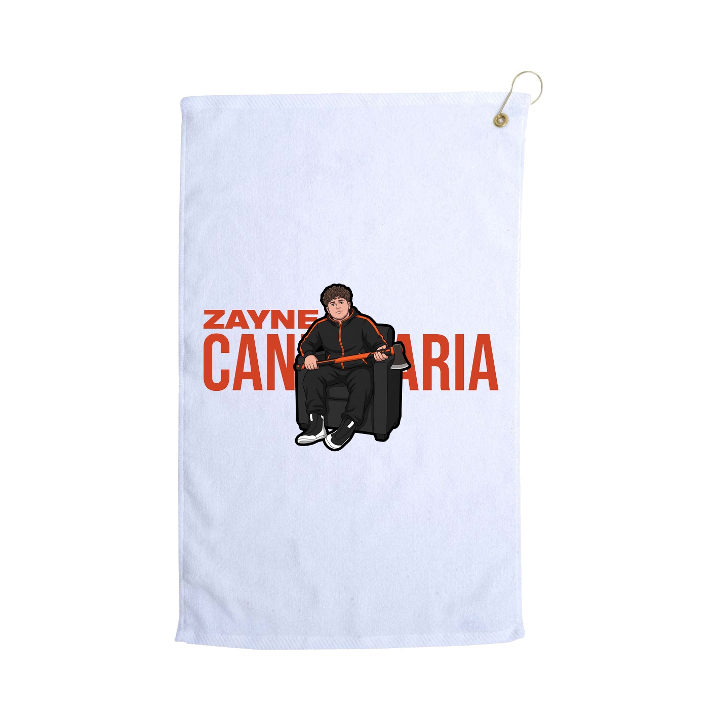 Golf Towel — Player Name in White
