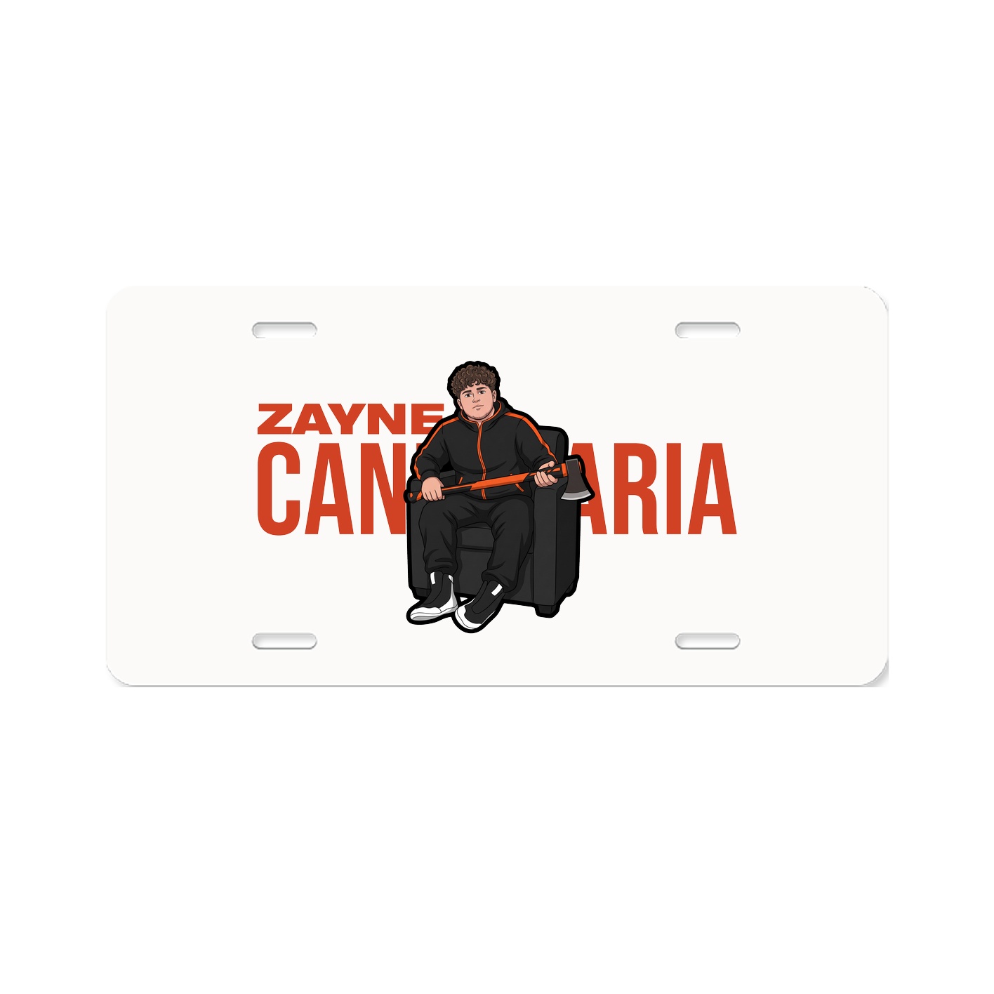 License Plate — Player Name in Classic