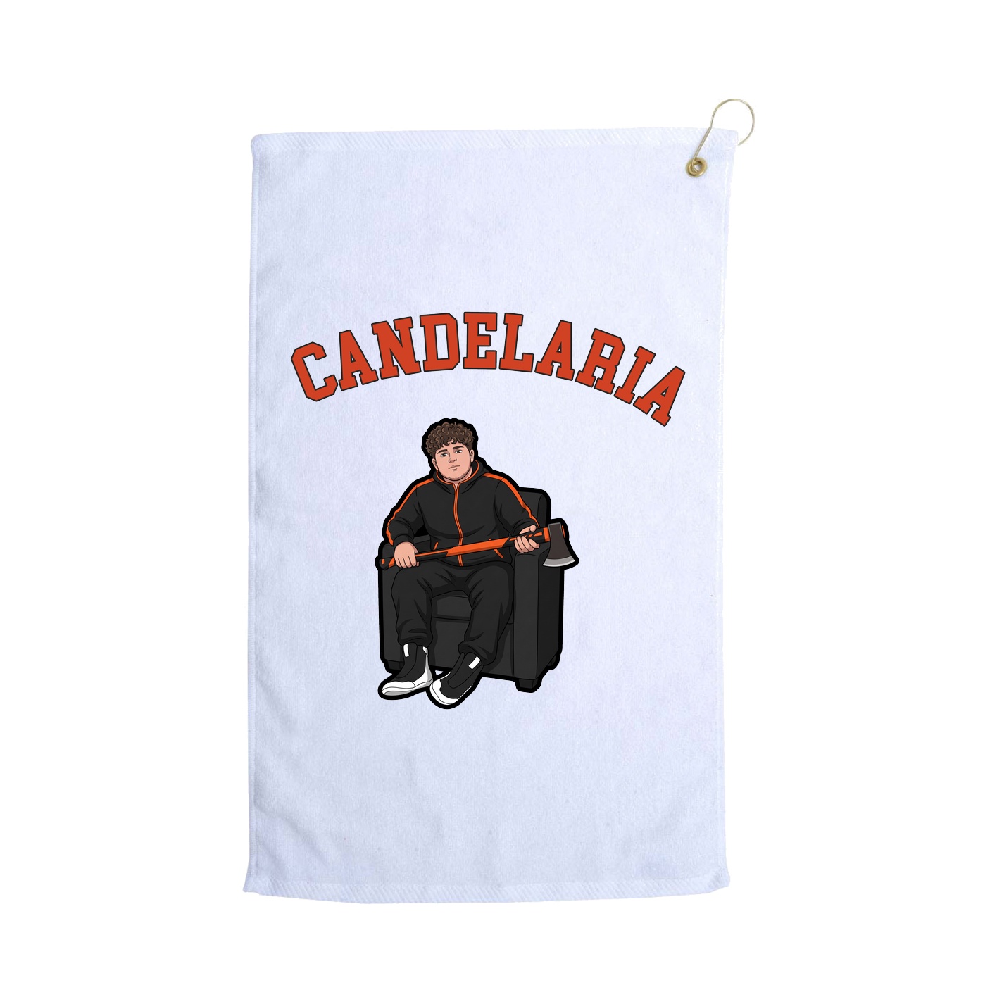 Golf Towel — Shirsey Arch in White