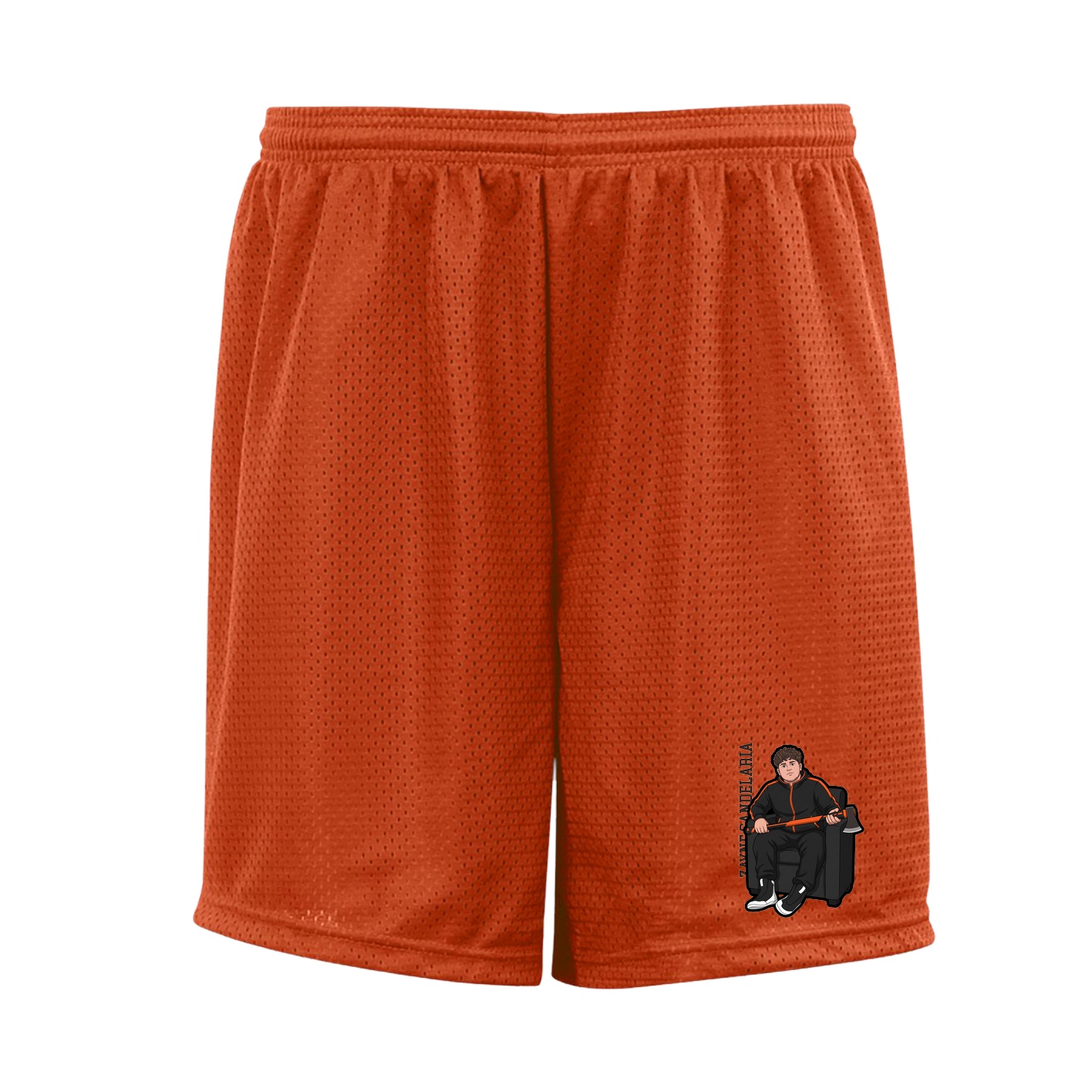 Shorts — Name Vertical in Orange
