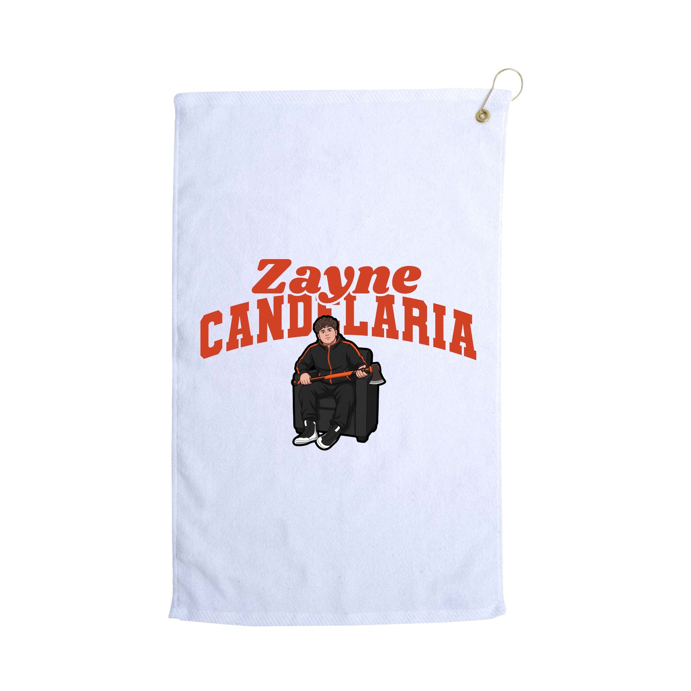 Golf Towel — Signature Arch in White