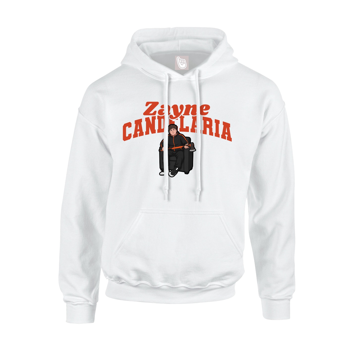 Hoodie — Signature Arch in White