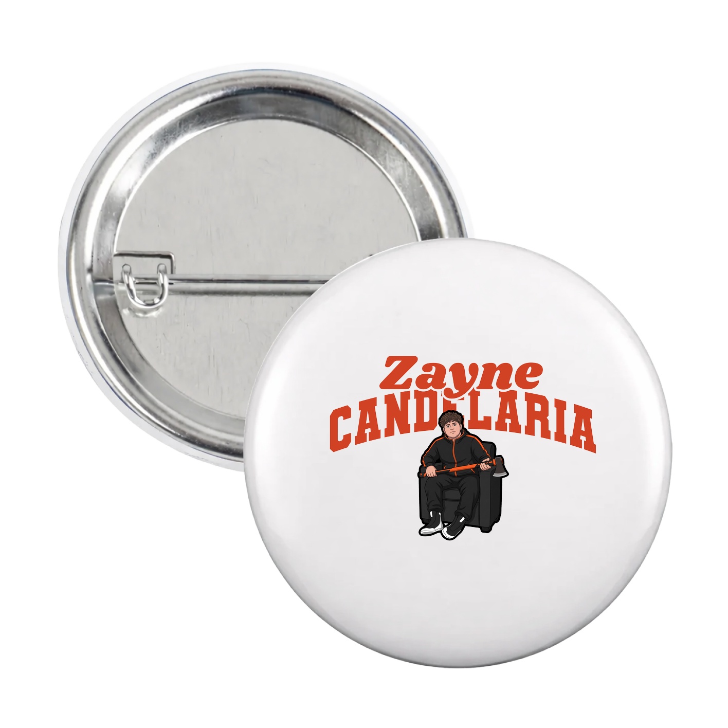 Game Day Button — Signature Arch in White