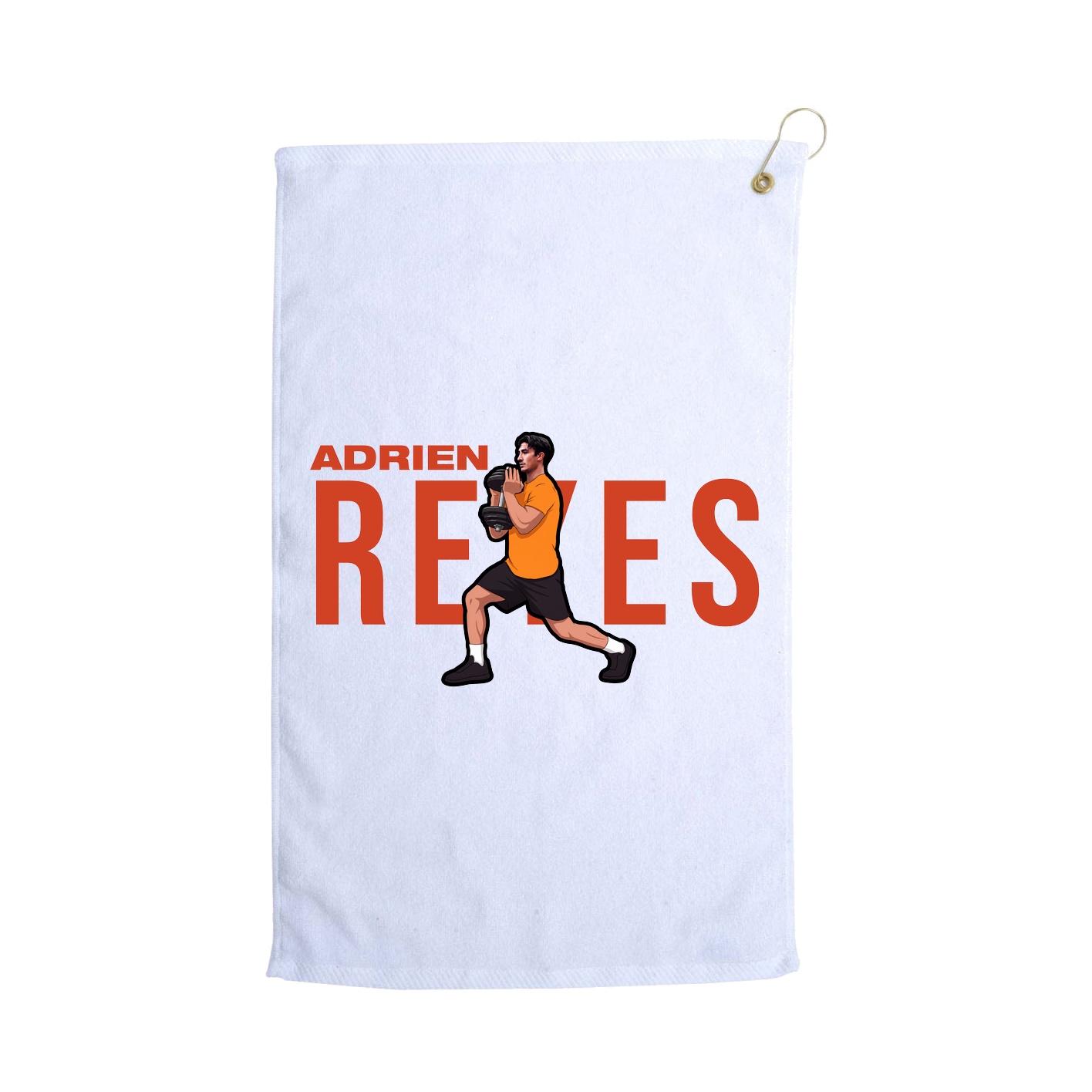 Golf Towel — Player Name in White
