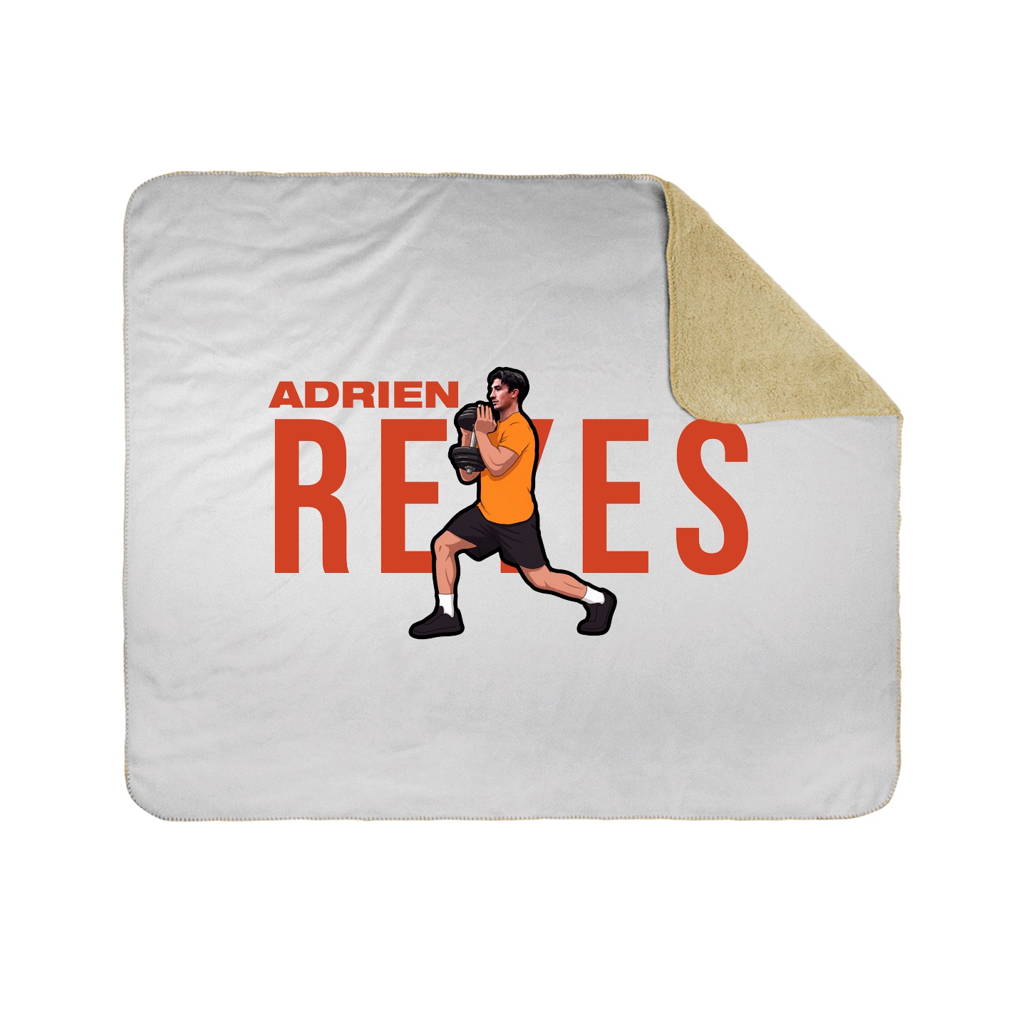 Throw Blanket — Player Name in White