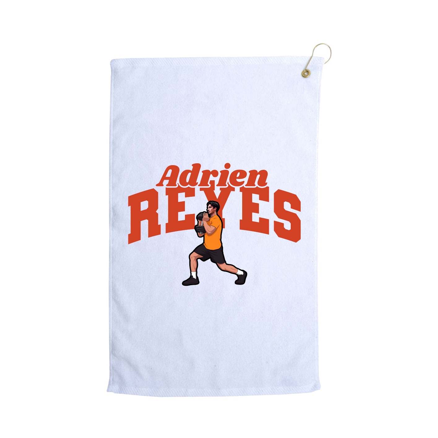 Golf Towel — Signature Arch in White