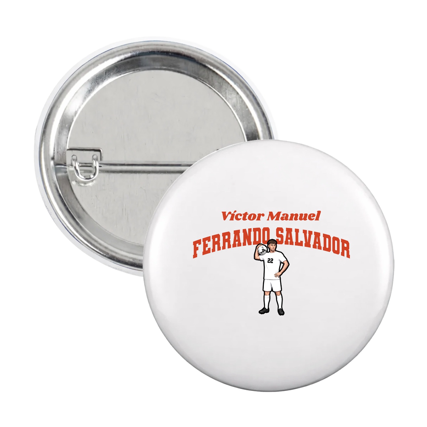 Game Day Button — Signature Arch in White