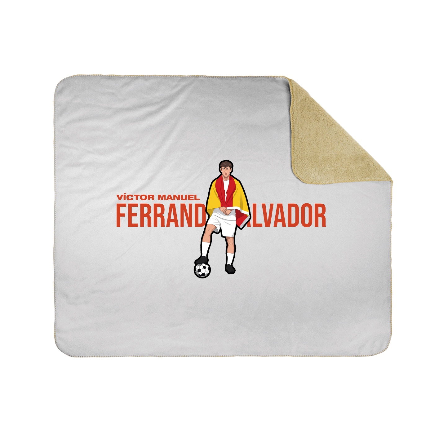Throw Blanket — Player Name in White