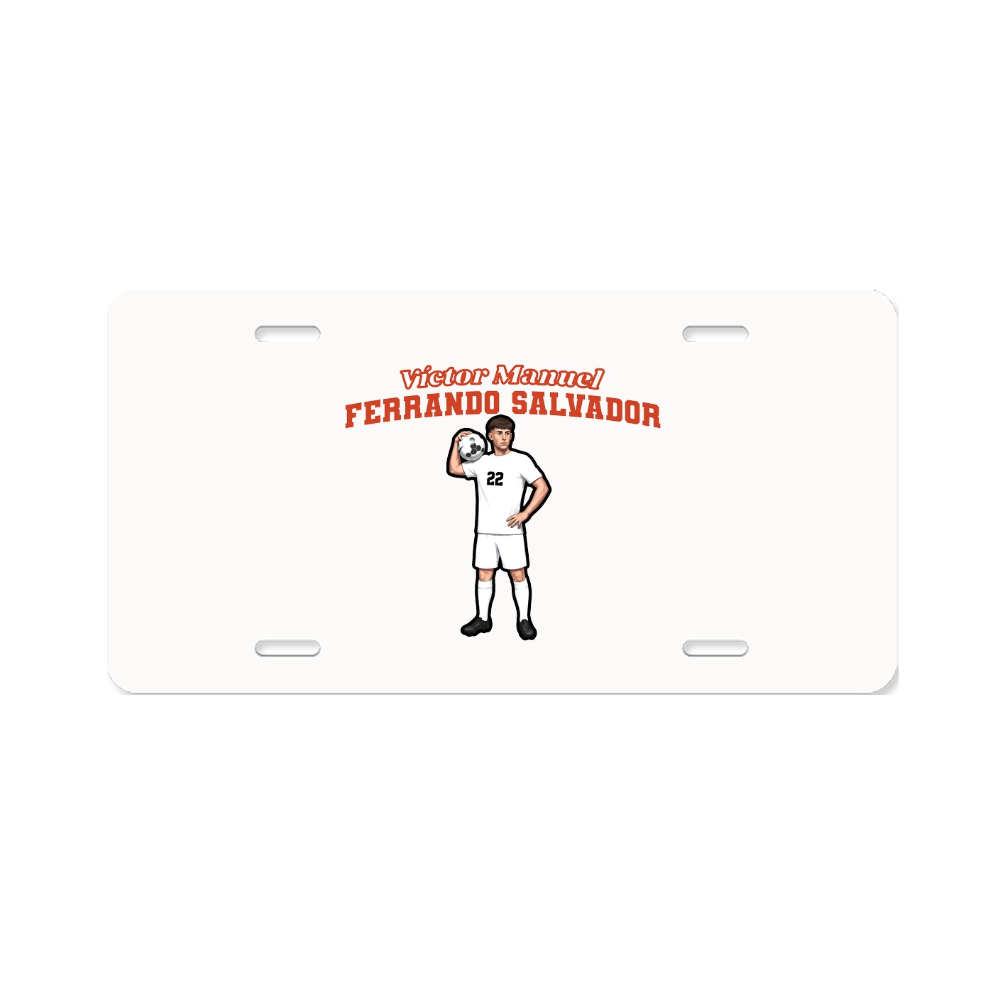 License Plate — Name Arch in Classic