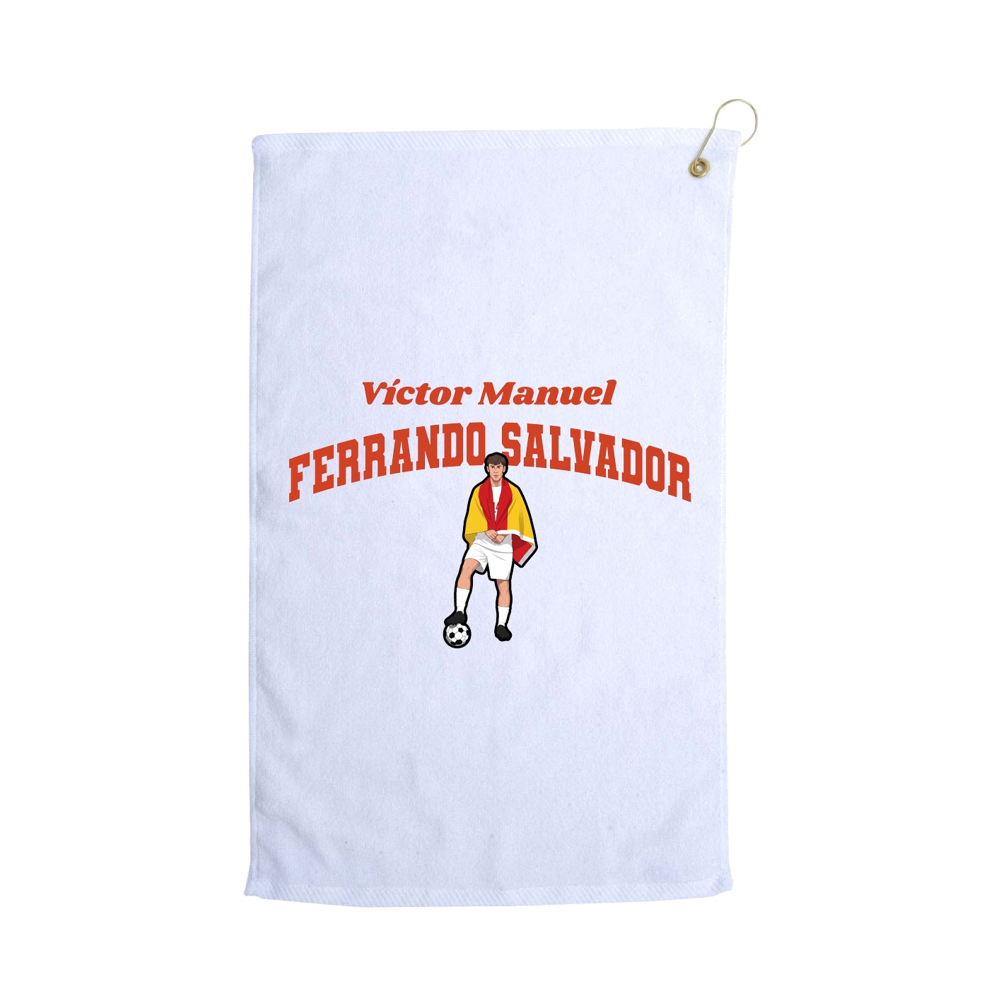 Golf Towel — Signature Arch in White