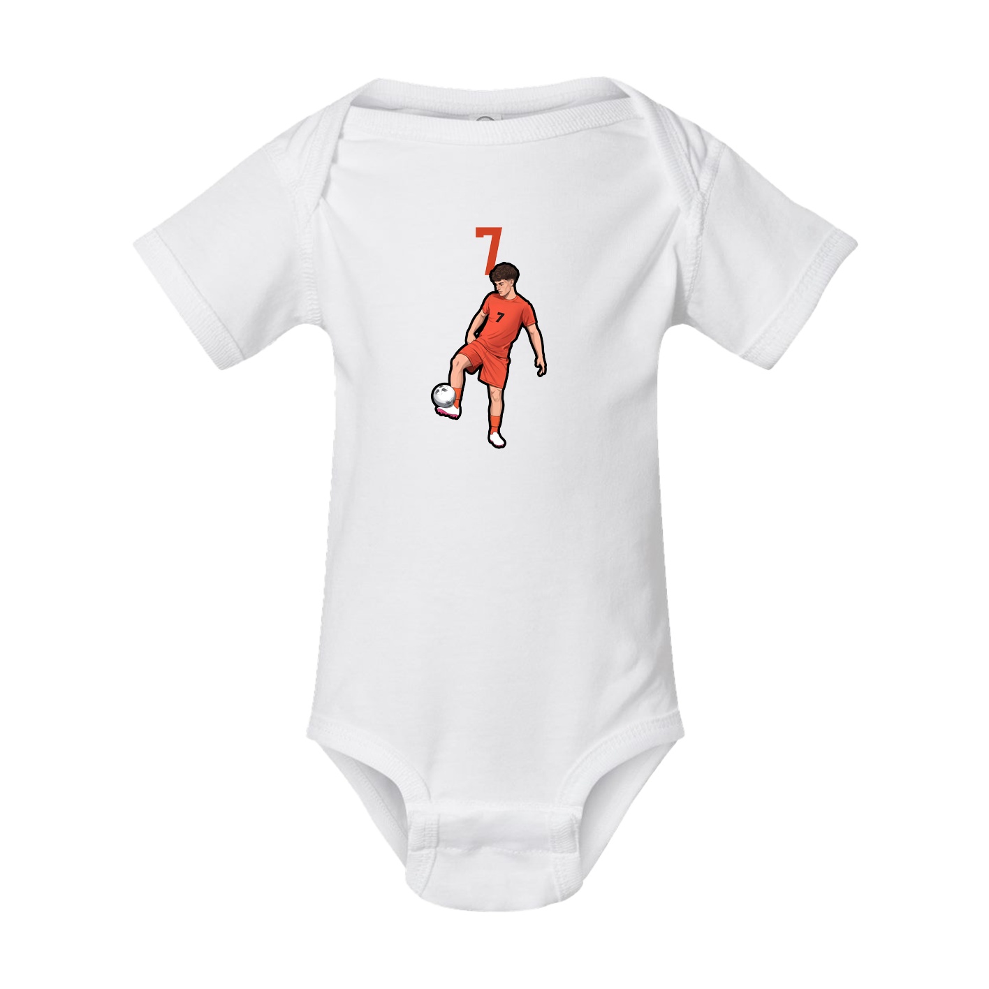 Baby Onesie — Number Top in White