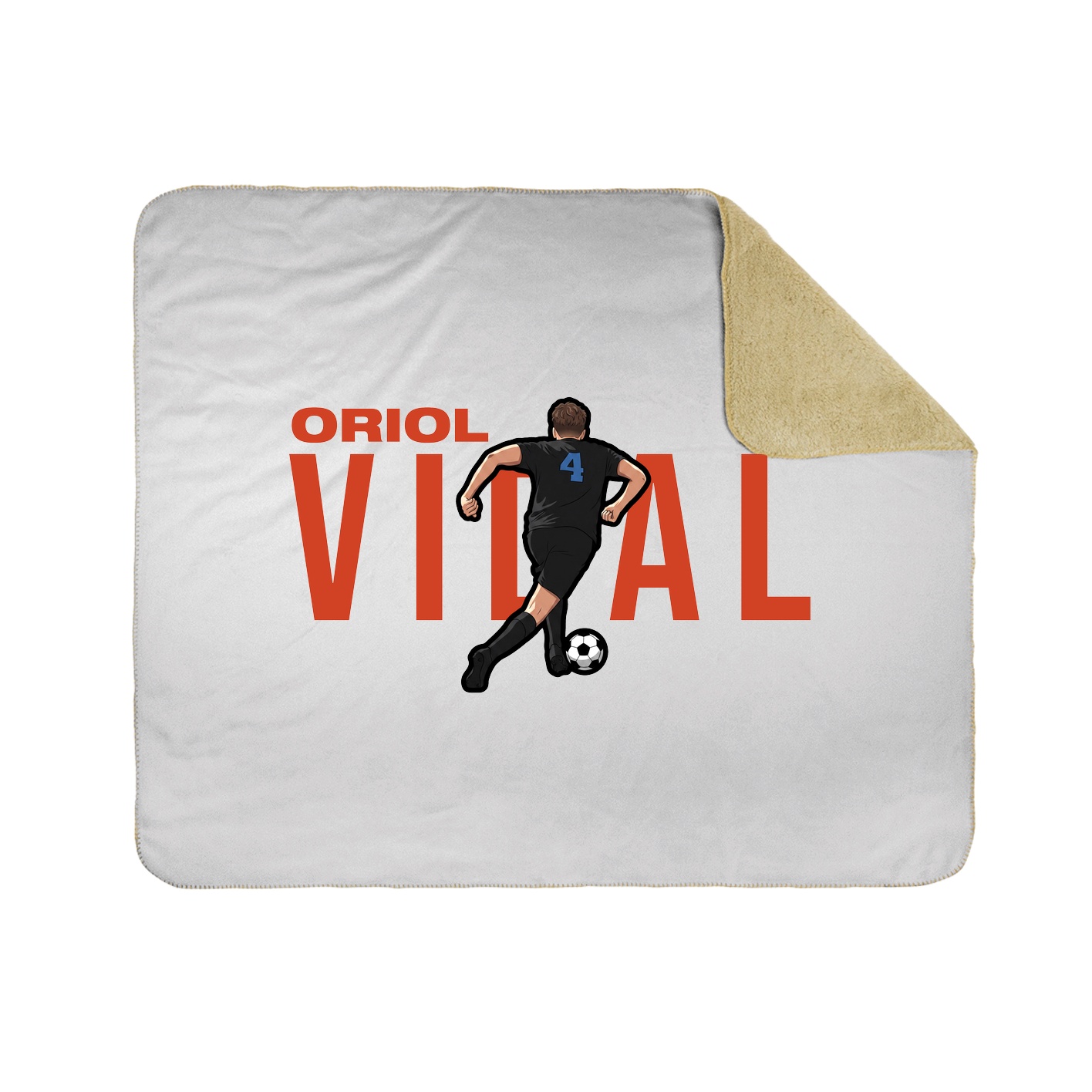 Throw Blanket — Player Name in White
