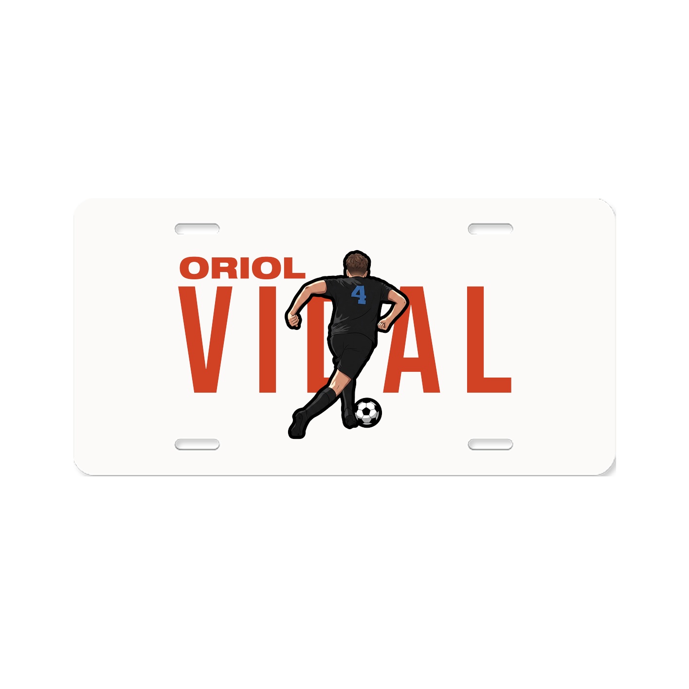 License Plate — Player Name in Classic