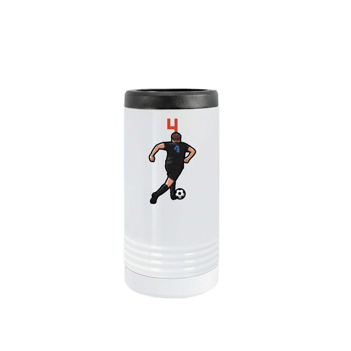 Slim Beverage Holder — Number Top in White