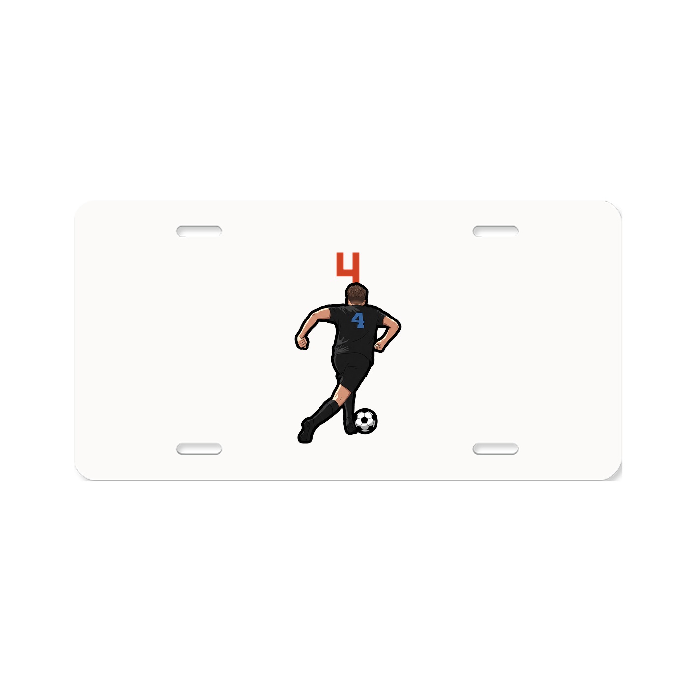 License Plate — Number Top in Classic