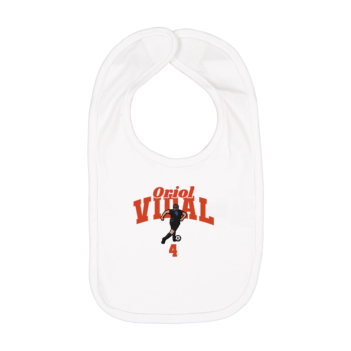 Infant Bib — Signature Arch in White