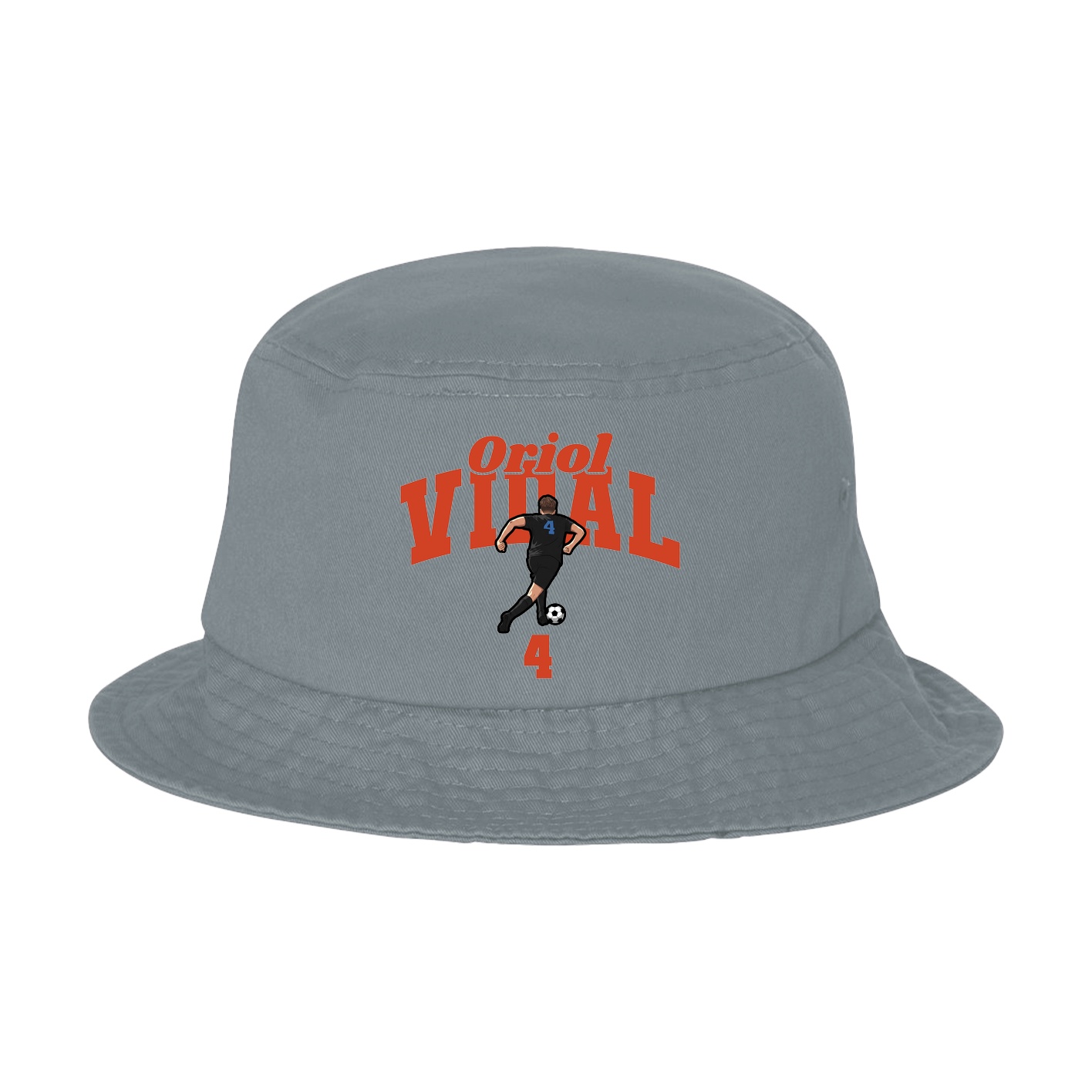 Bucket Cap — Signature Arch in Grey