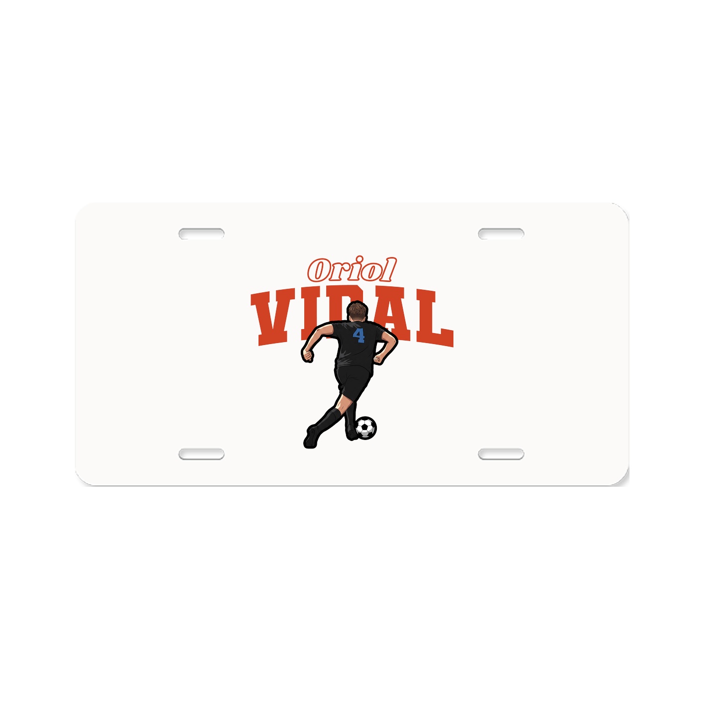 License Plate — Name Arch in Classic