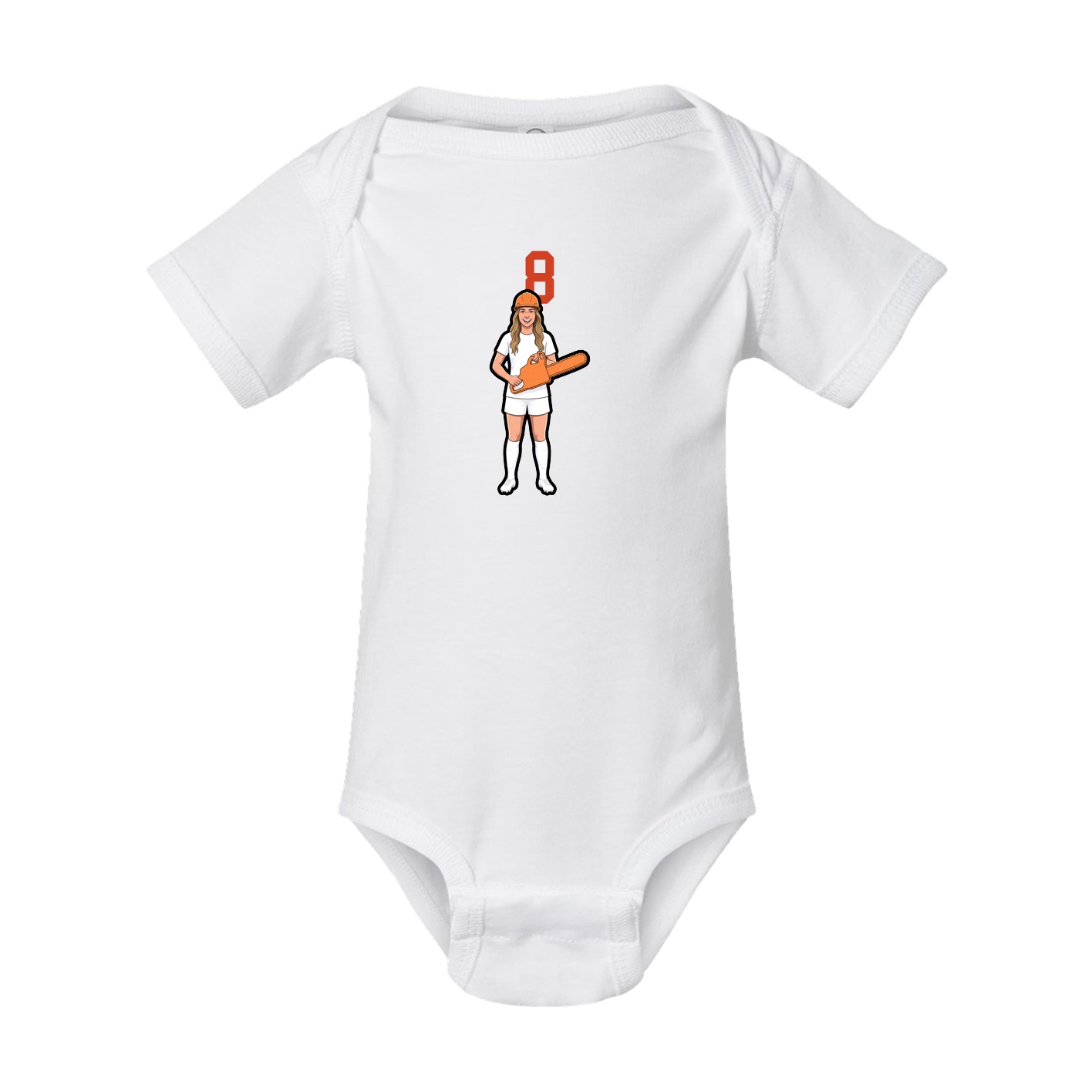 Baby Onesie — Number Top in White