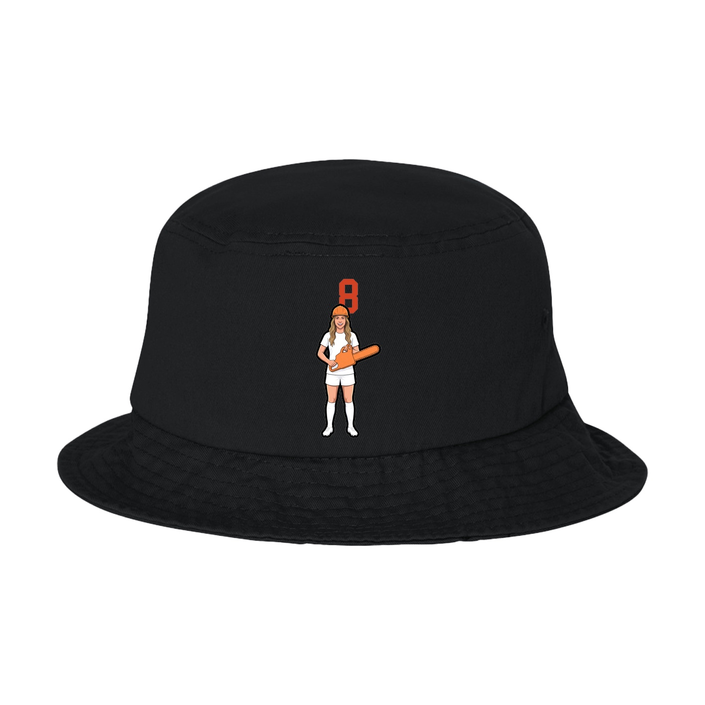 Bucket Cap — Number Top in Black