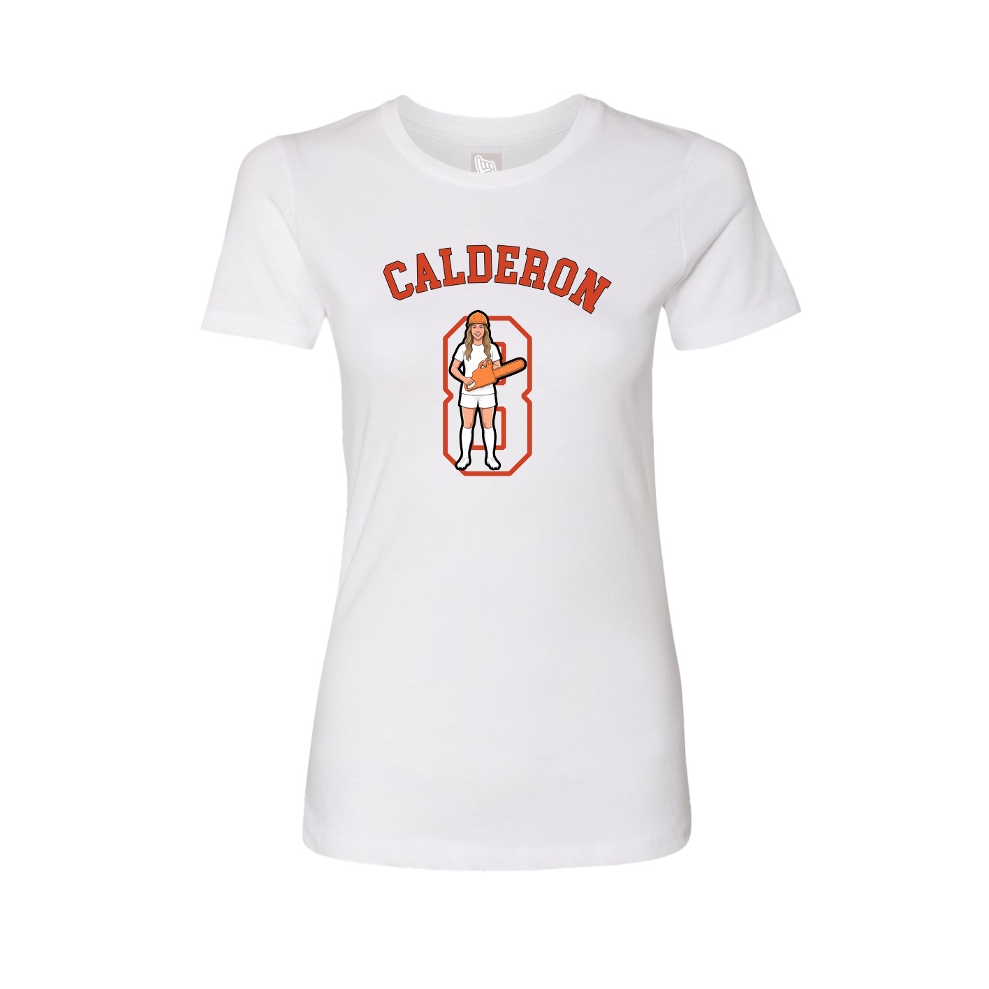 Fitted Women's Tee — Shirsey Arch in White