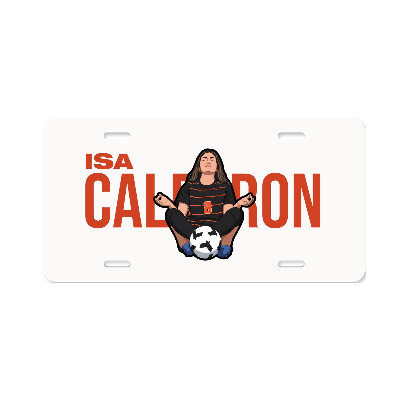 License Plate — Player Name in Classic