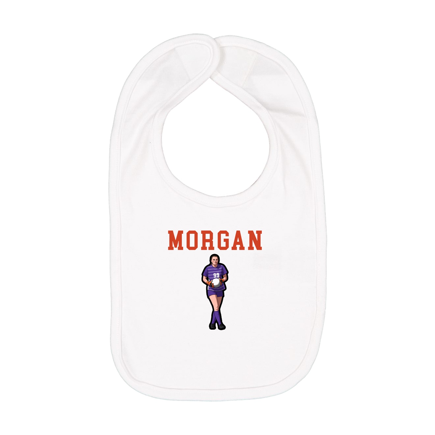 Infant Bib — Shirsey in White