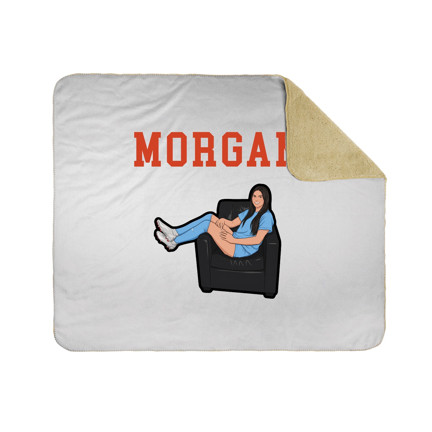 Throw Blanket — Shirsey in White
