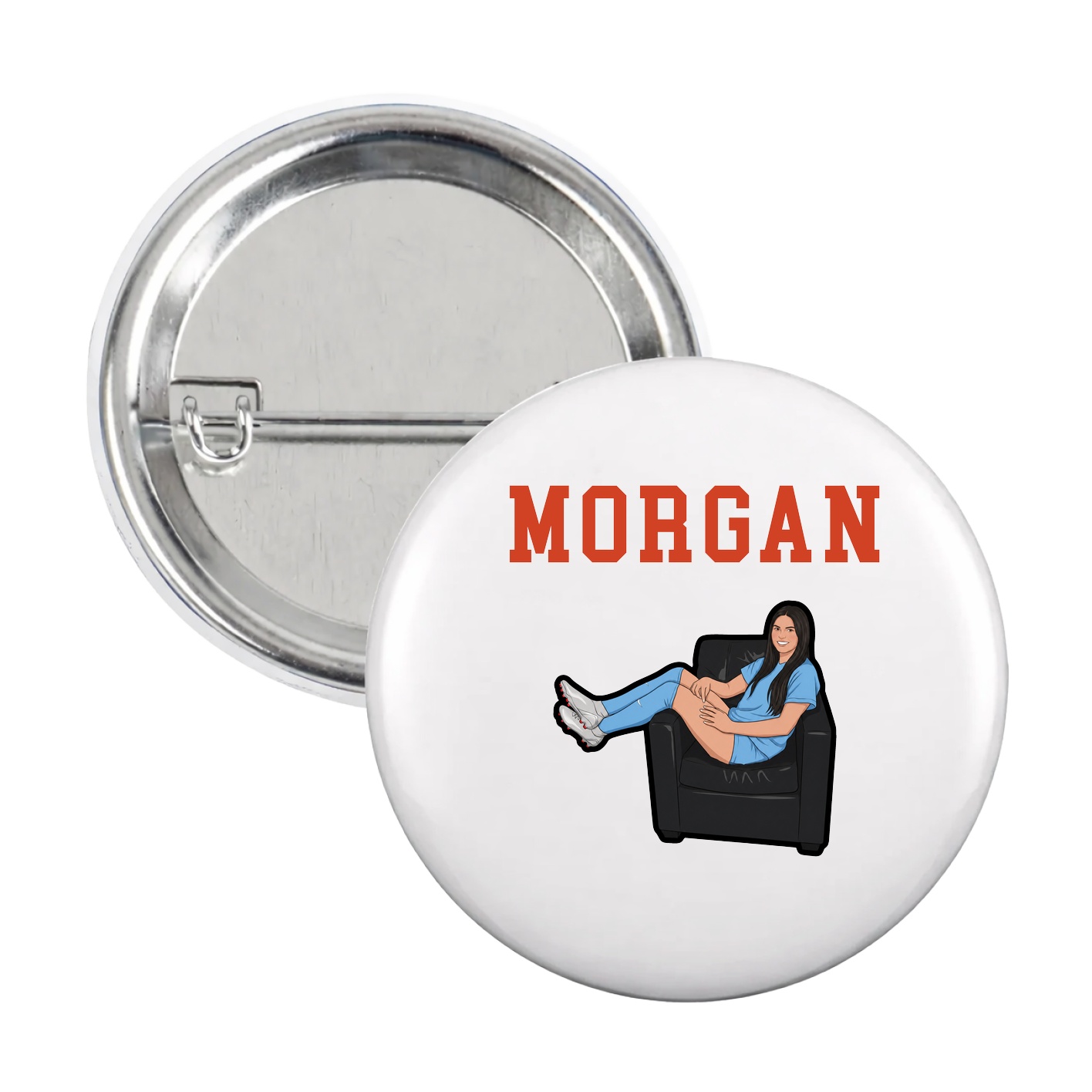 Game Day Button — Shirsey in White