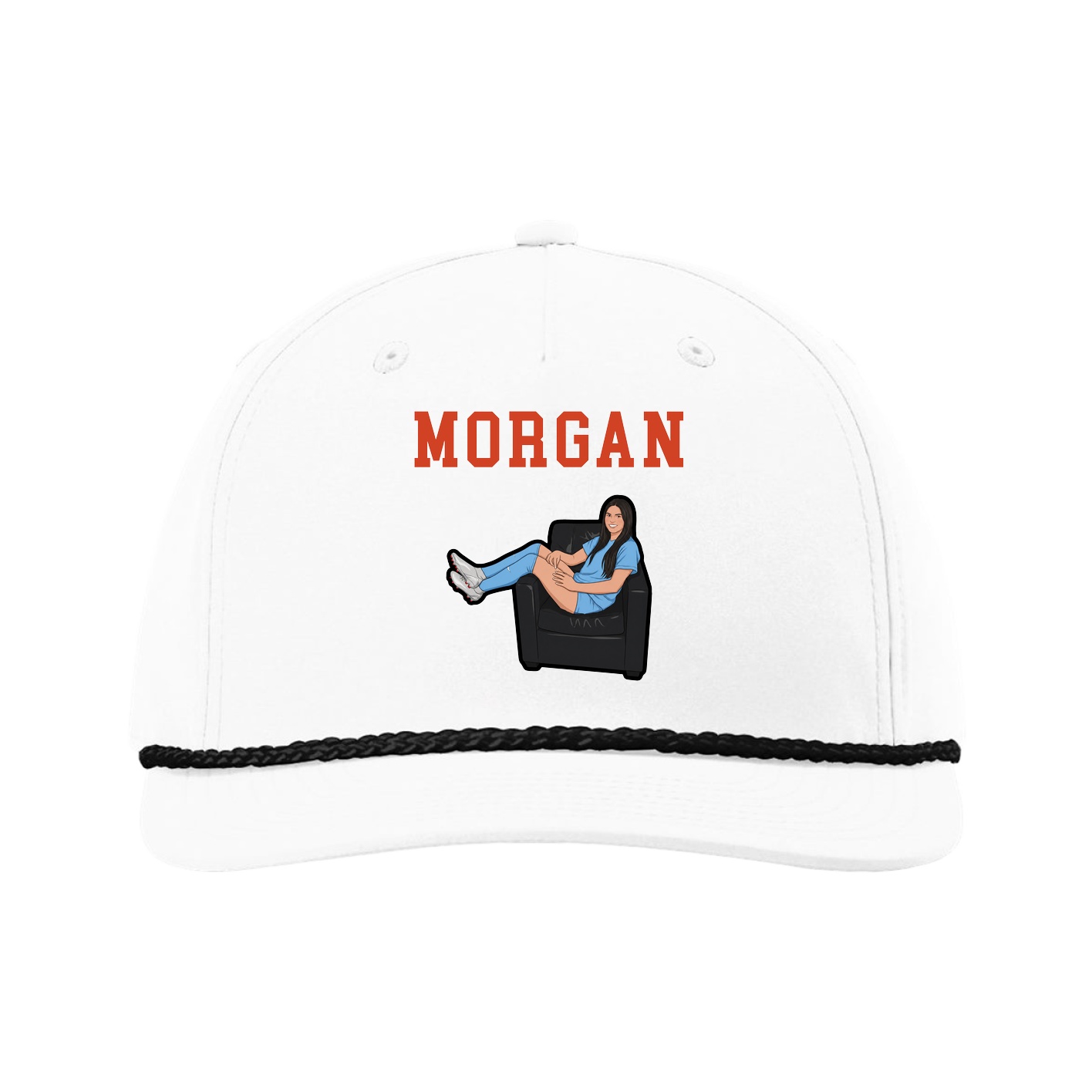 Five-Panel Classic Rope Cap — Shirsey in White