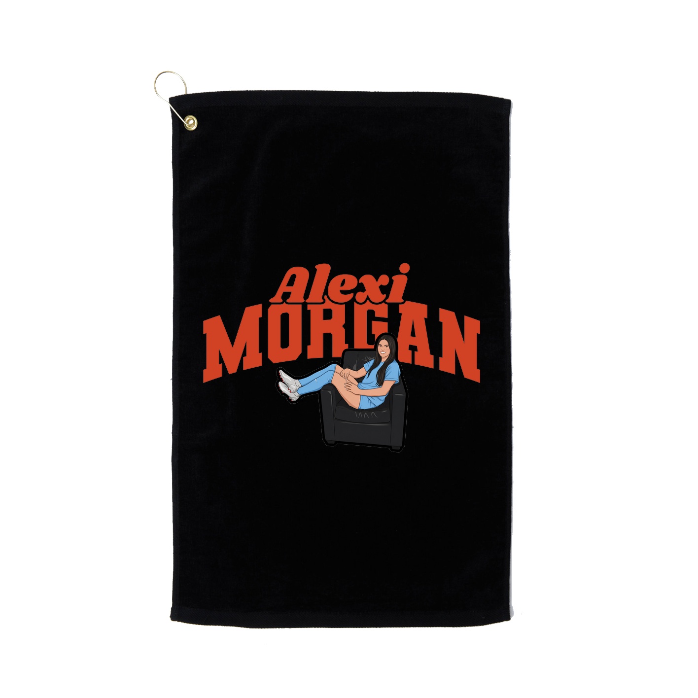 Golf Towel — Signature Arch in Black