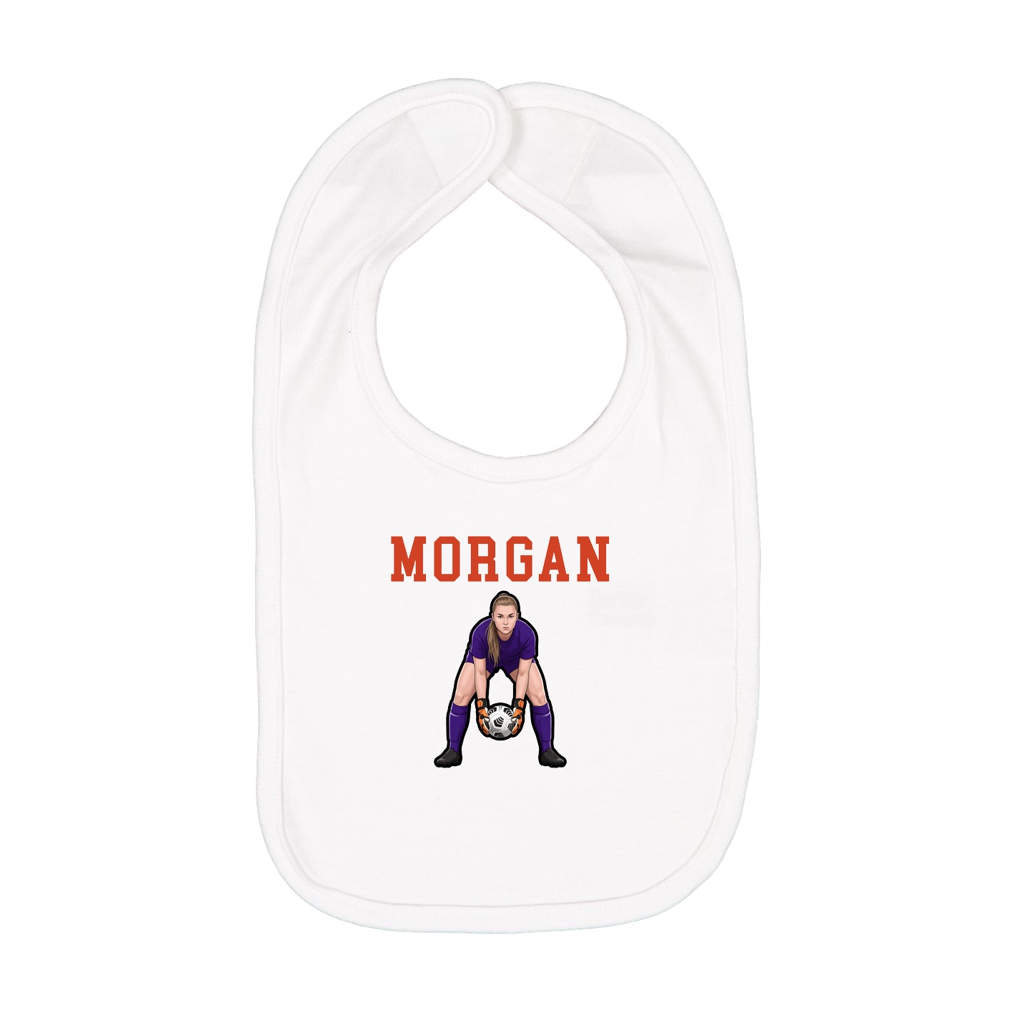 Infant Bib — Shirsey in White