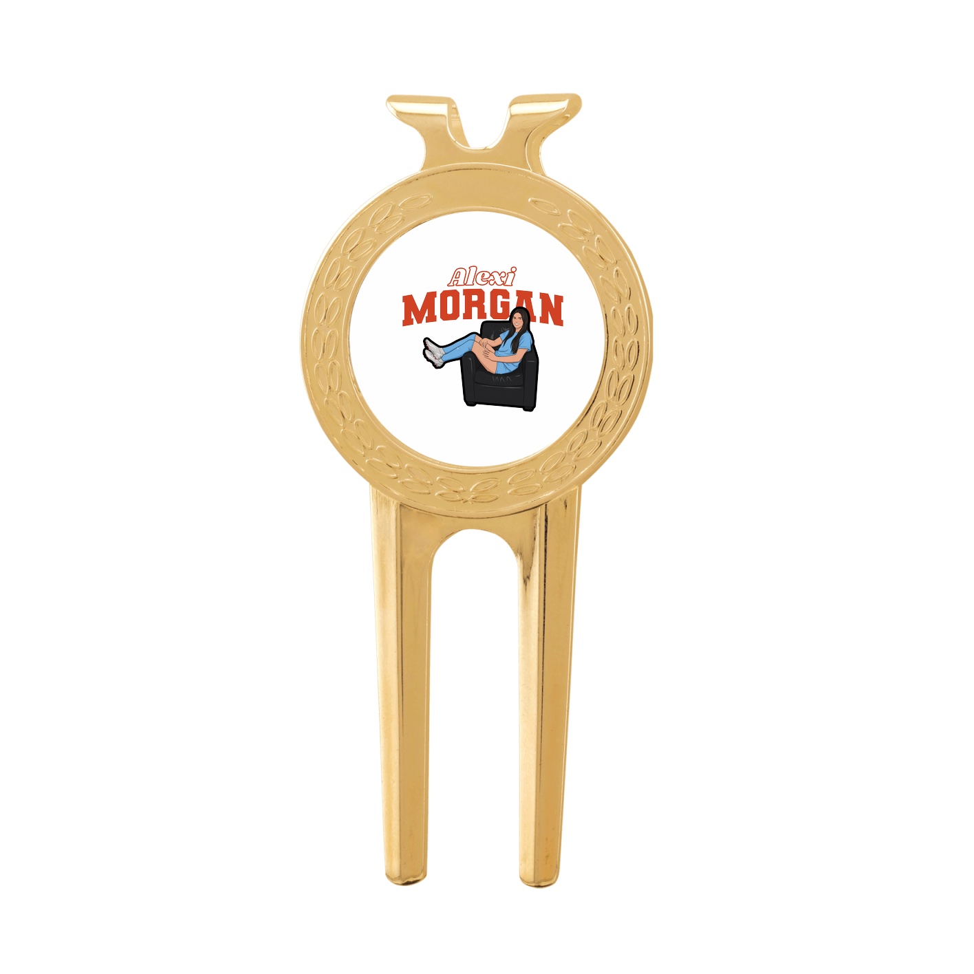 Divot Tool with Ball Marker — Name Arch in Classic