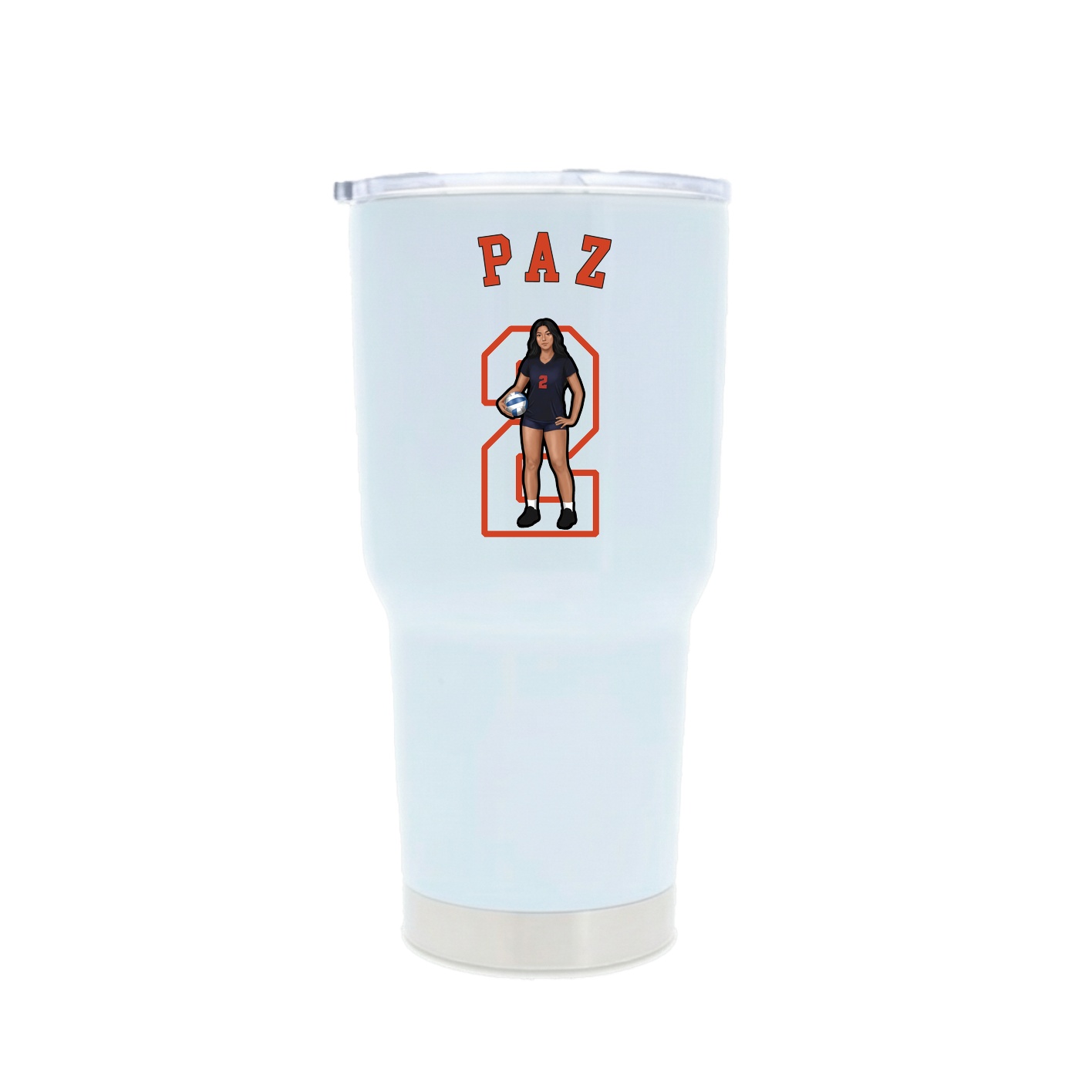 30oz Stainless Steel Tumbler — Shirsey Arch in White