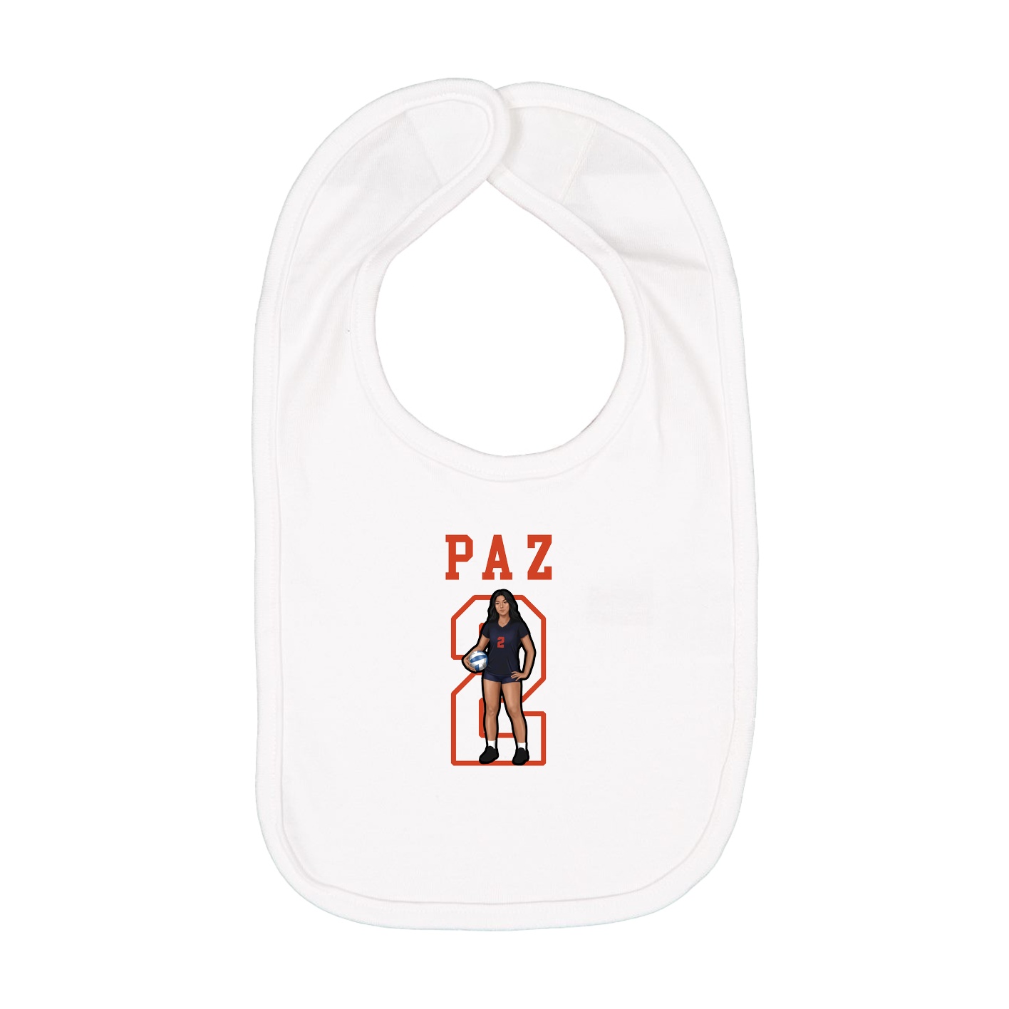 Infant Bib — Shirsey in White